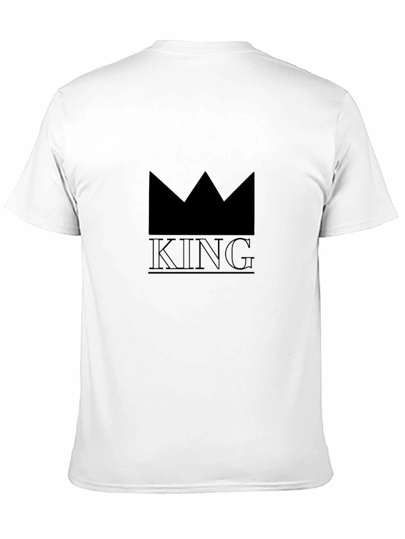 King Crown Graphic Print T-Shirt - Black