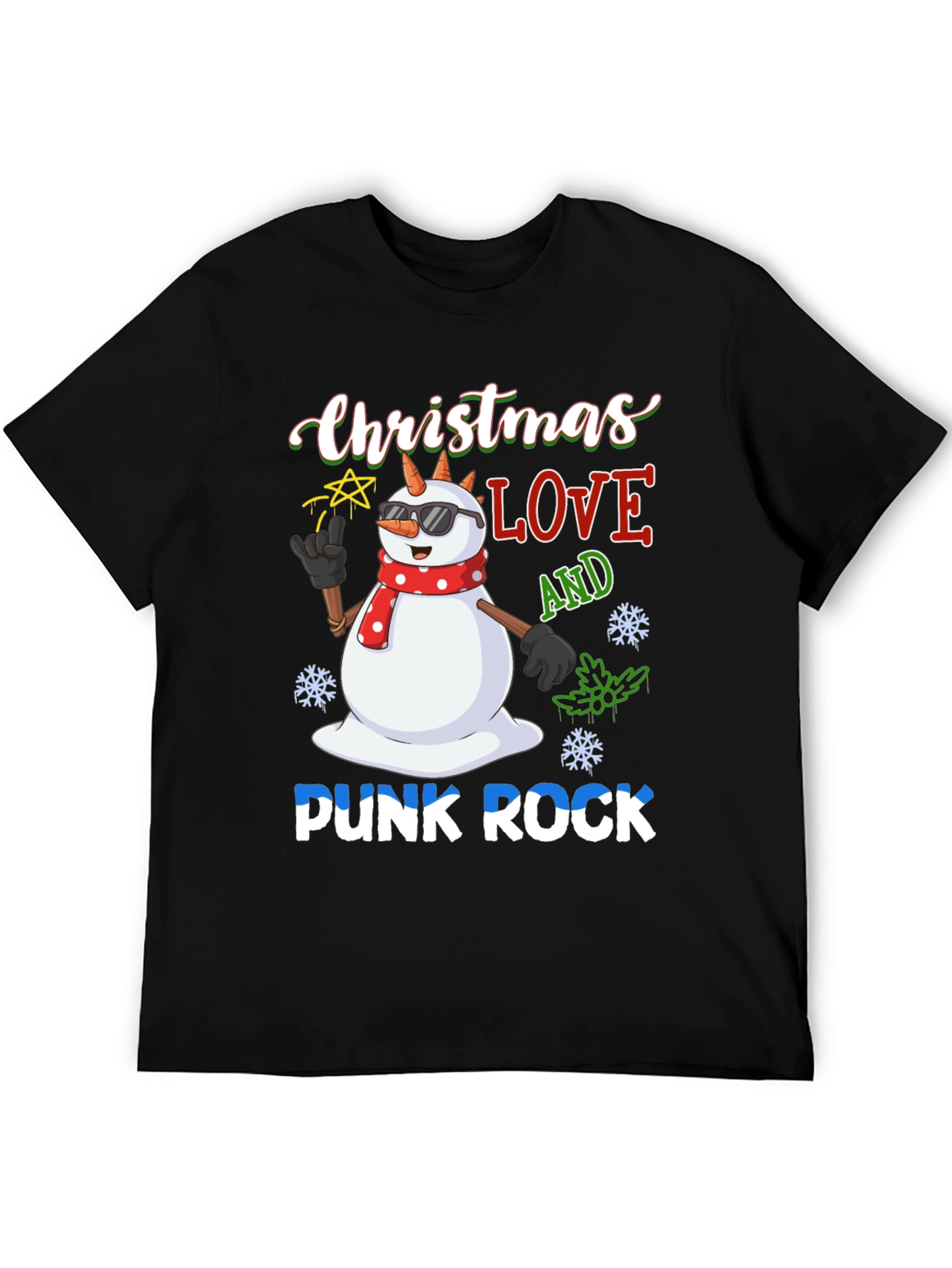Christmas Love Punk Rock T-Shirt