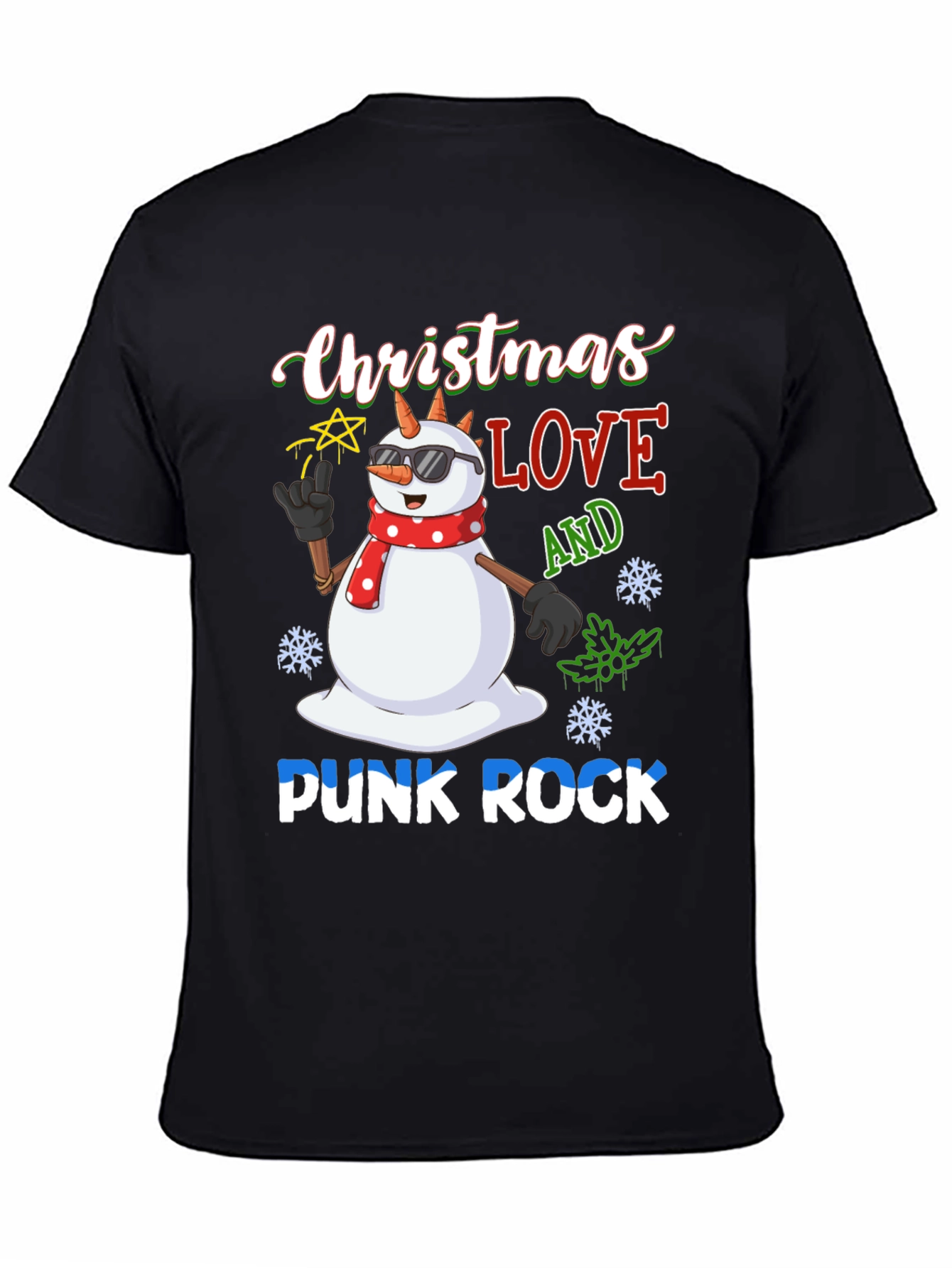 Christmas Love Punk Rock T-Shirt