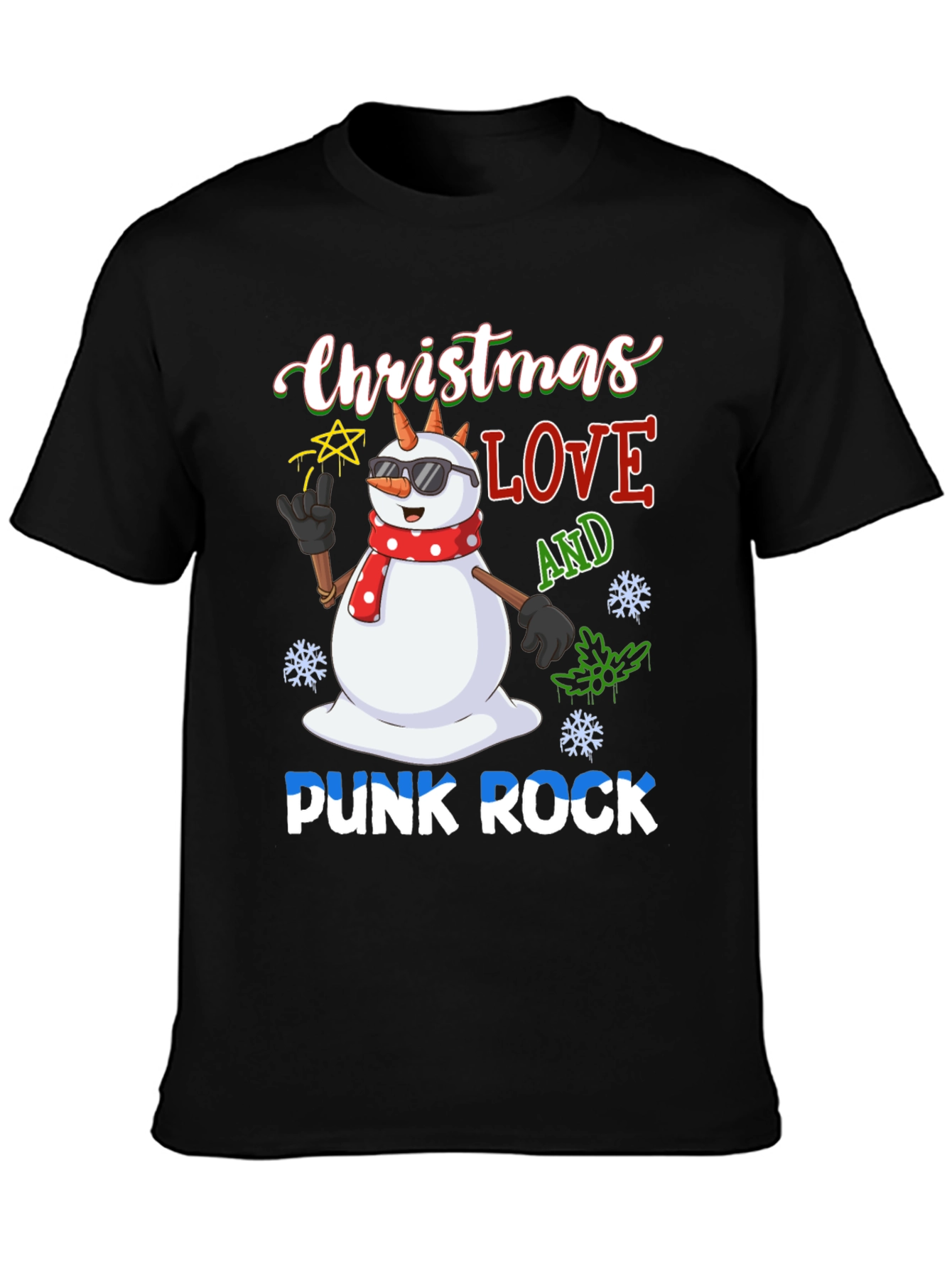 Christmas Love Punk Rock T-Shirt