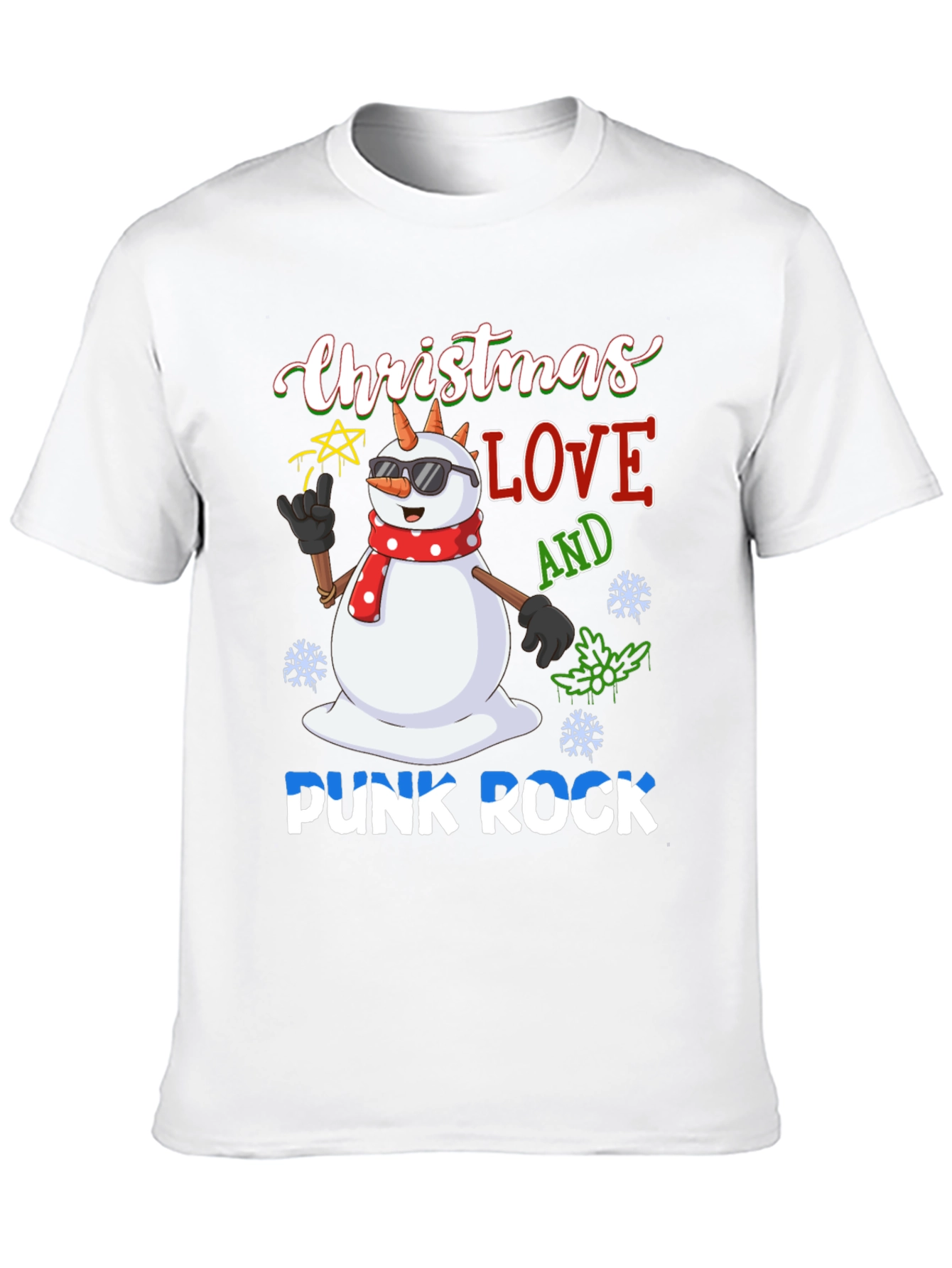 Christmas Love Punk Rock T-Shirt