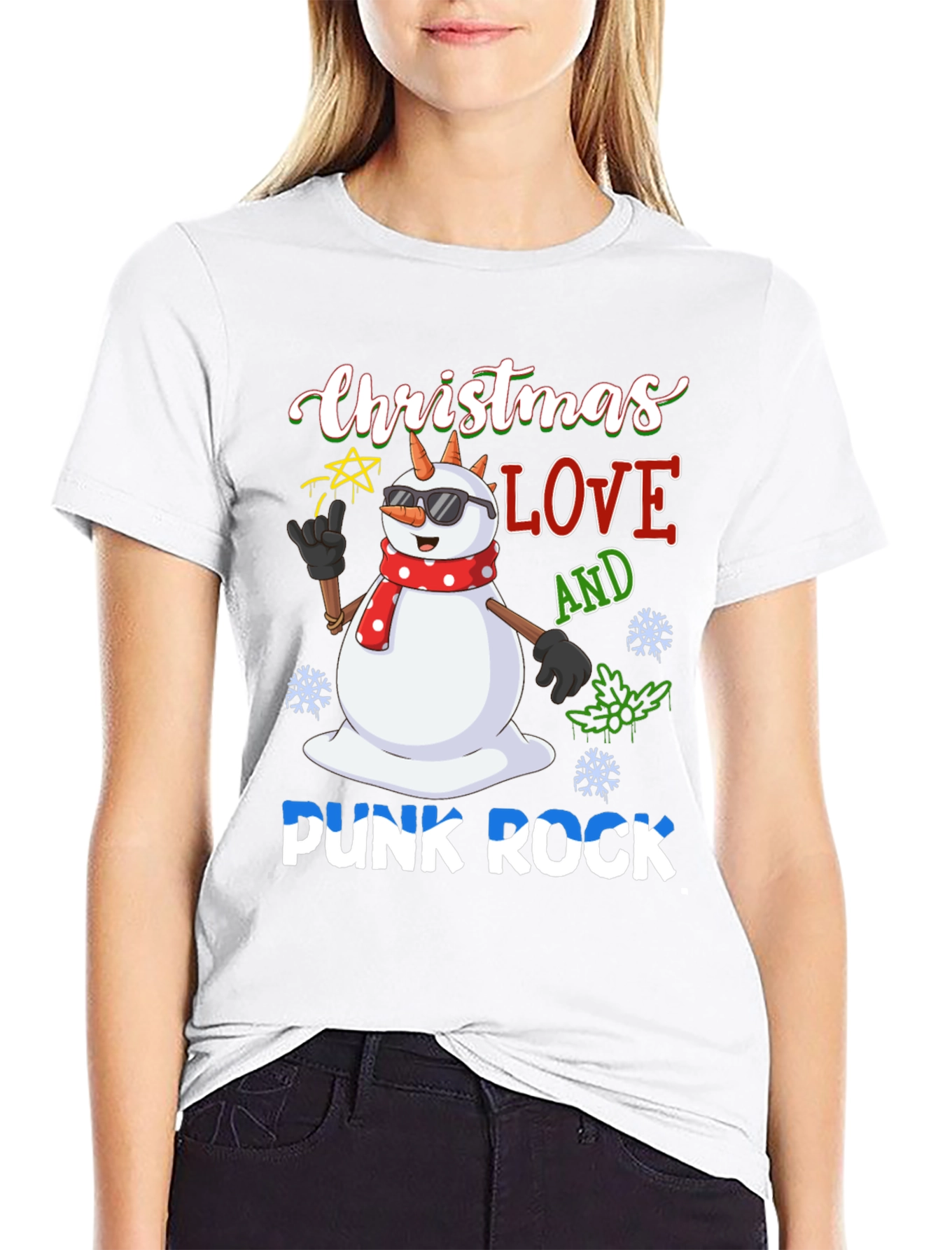 Christmas Love Punk Rock T-Shirt