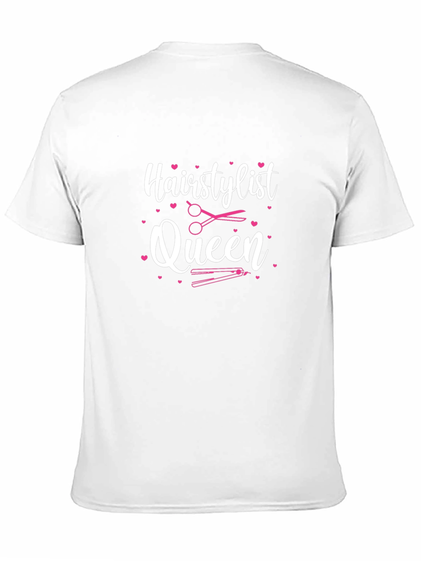 Hairstylist Queen Graphic Tee - Black Cotton