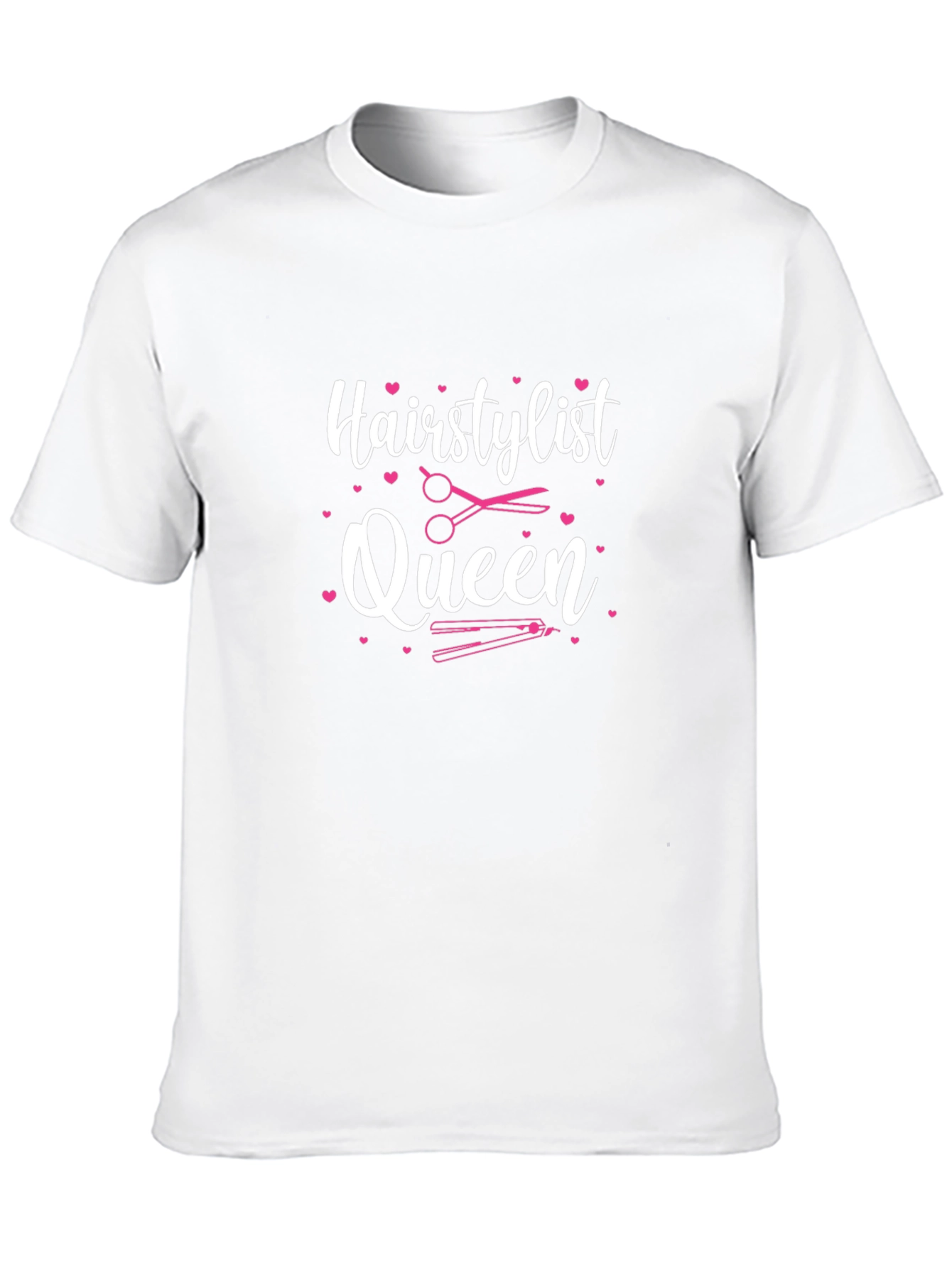 Hairstylist Queen Graphic Tee - Black Cotton