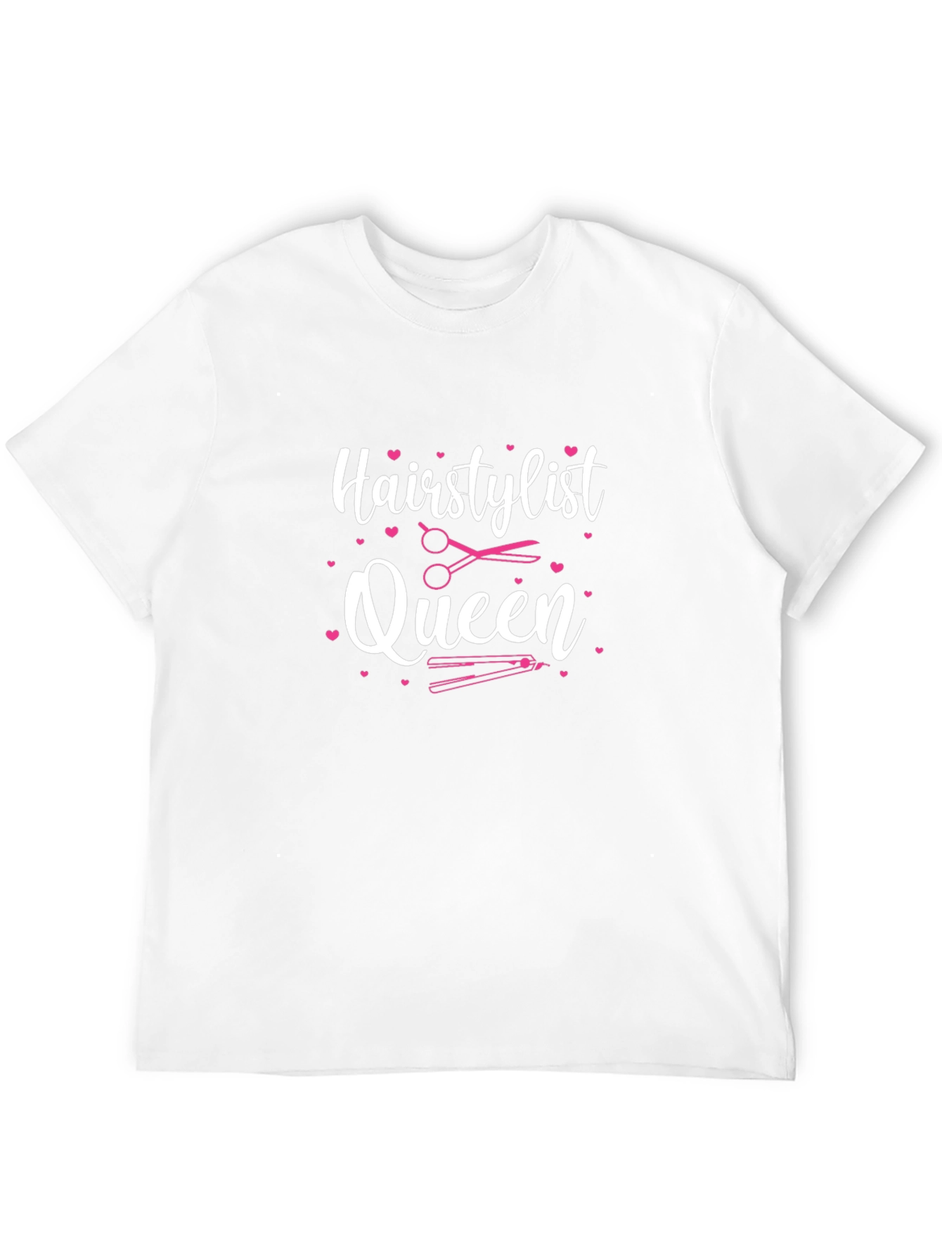 Hairstylist Queen Graphic Tee - Black Cotton