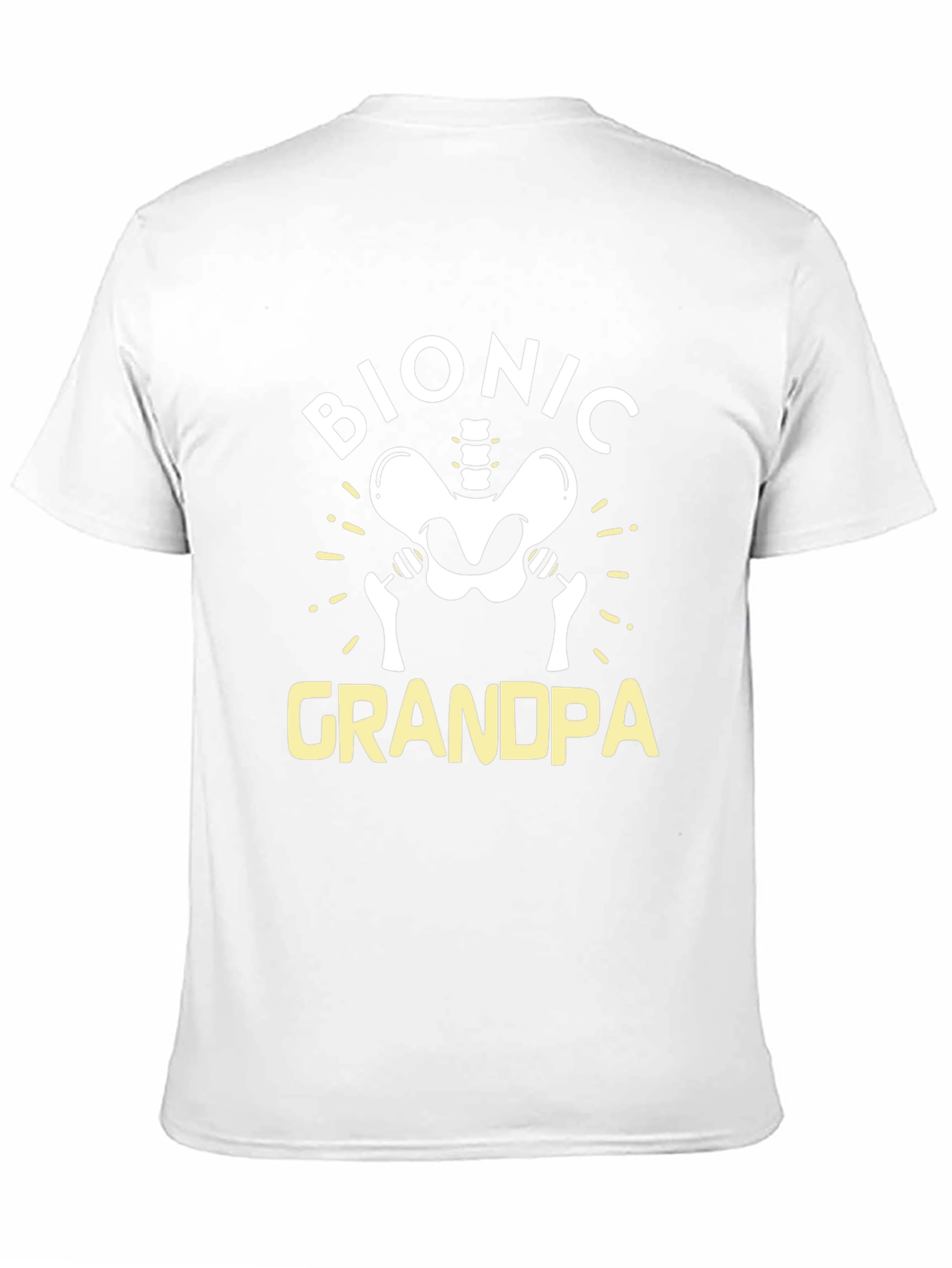 Bionic Grandpa Graphic Tee - Funny Hip Replacement T-Shirt
