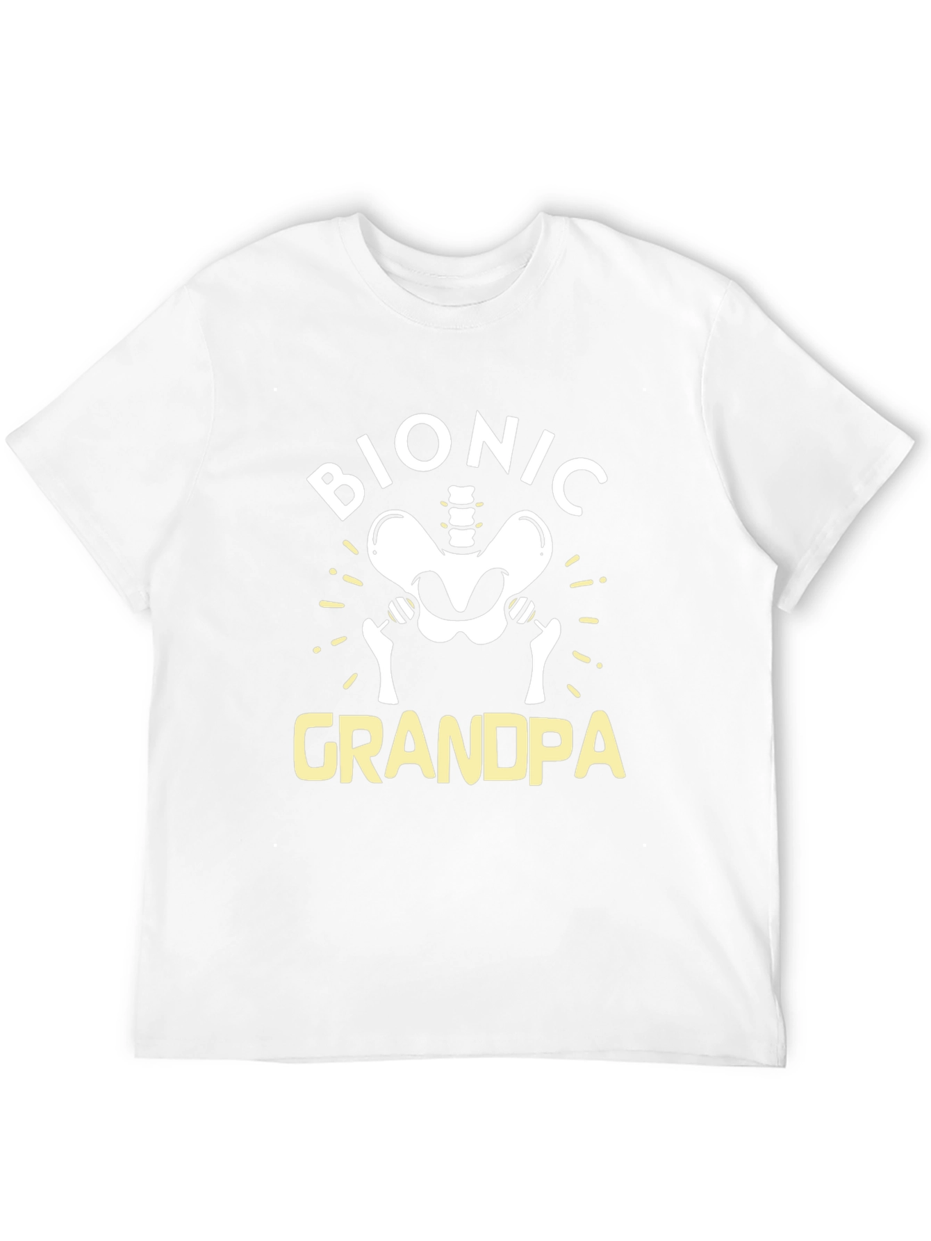Bionic Grandpa Graphic Tee - Funny Hip Replacement T-Shirt