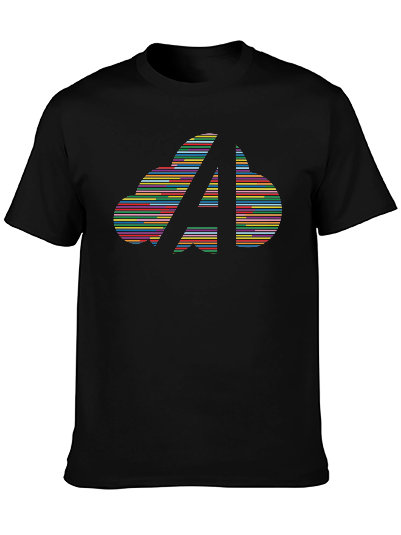 Retro A Cloud Black T-Shirt