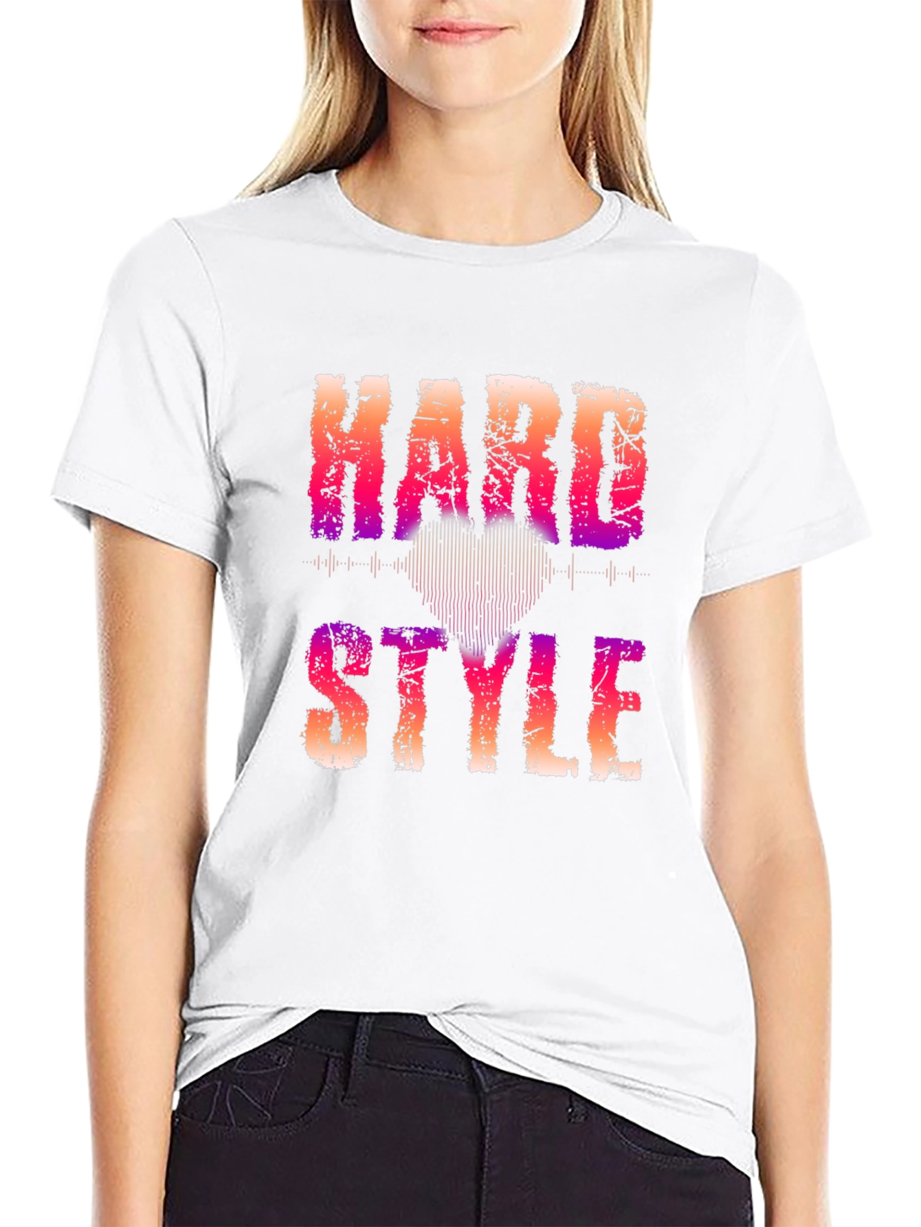 Hard Style Graphic Print Black T-Shirt
