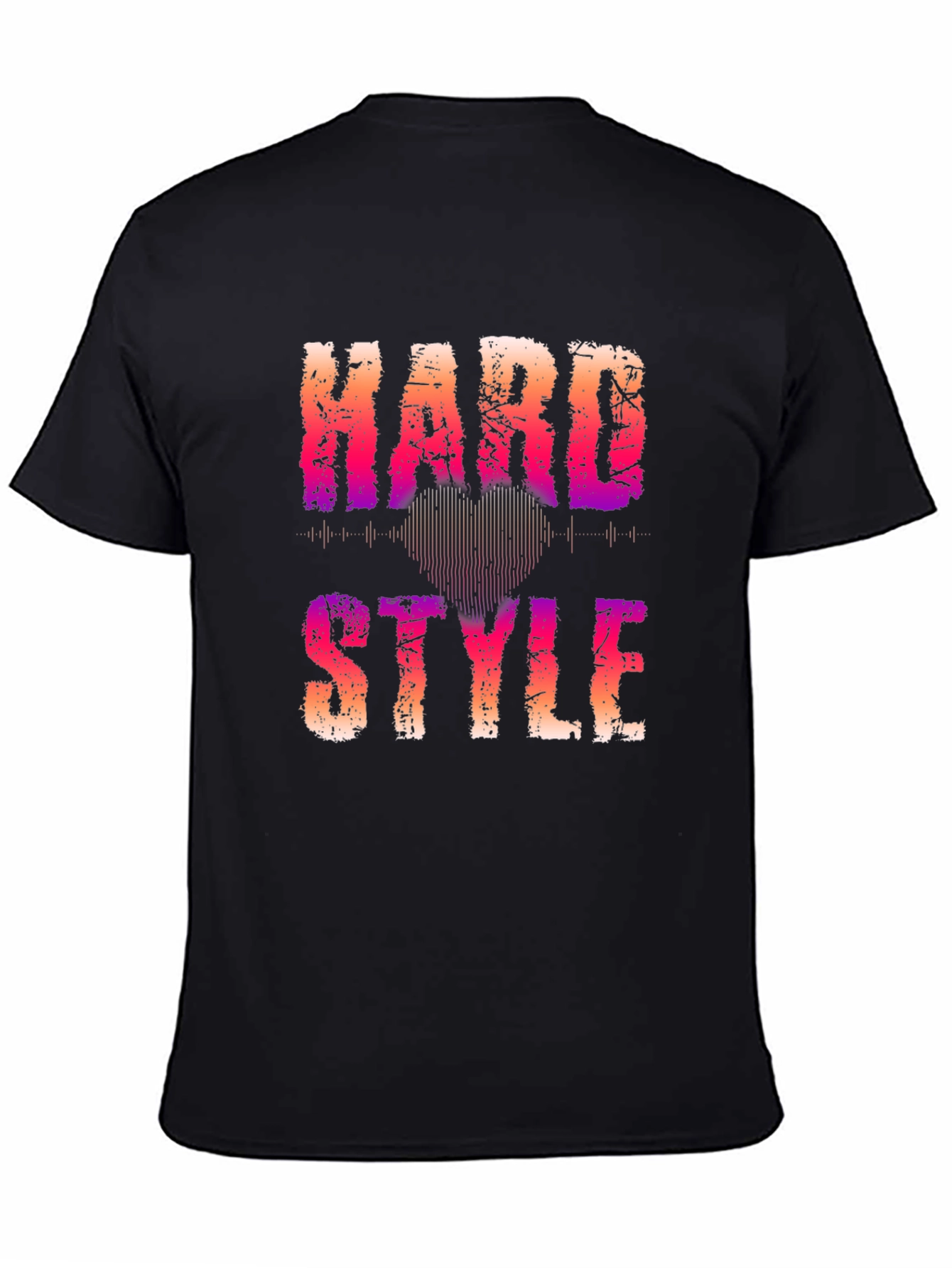 Hard Style Graphic Print Black T-Shirt