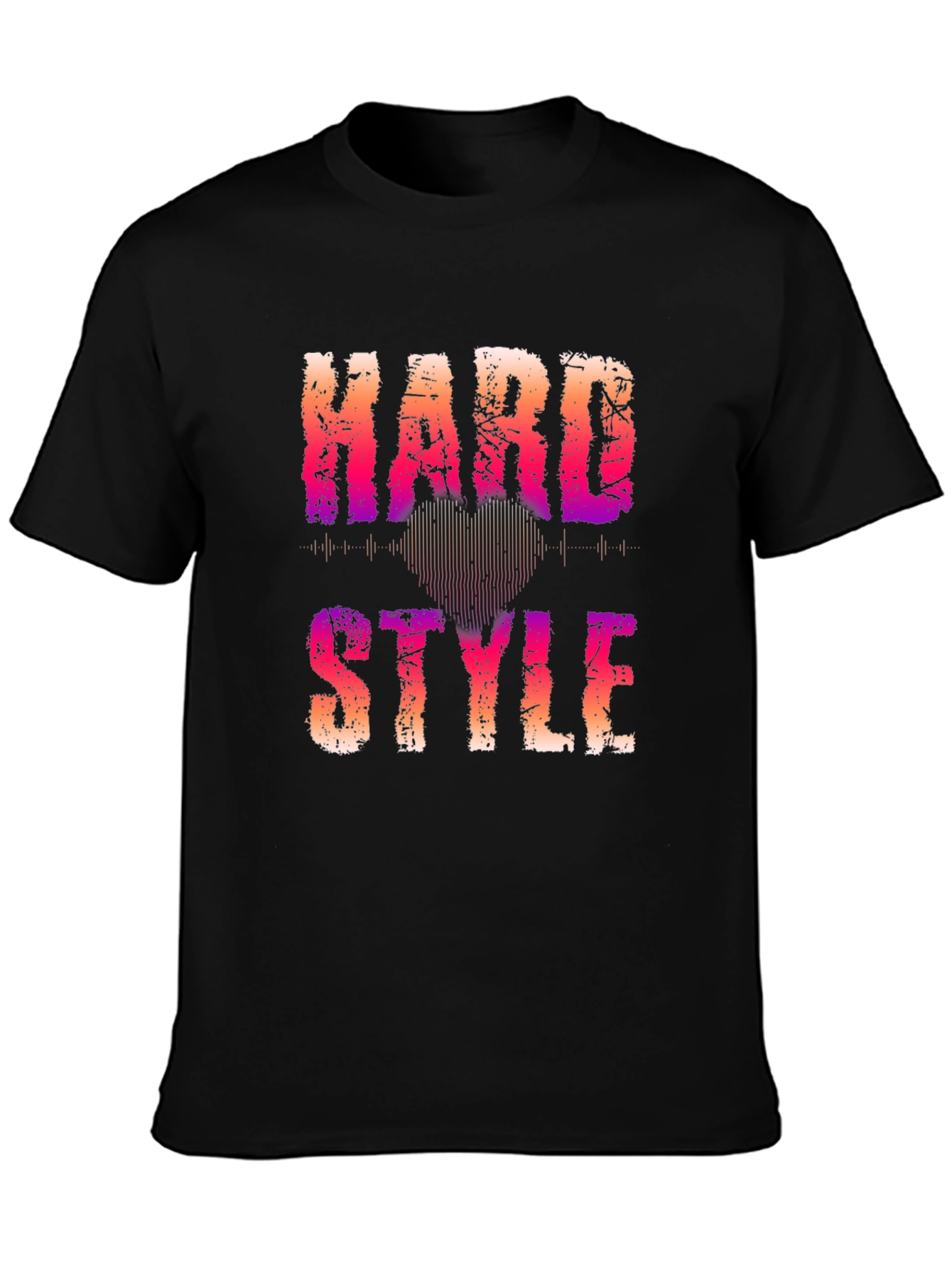 Hard Style Graphic Print Black T-Shirt
