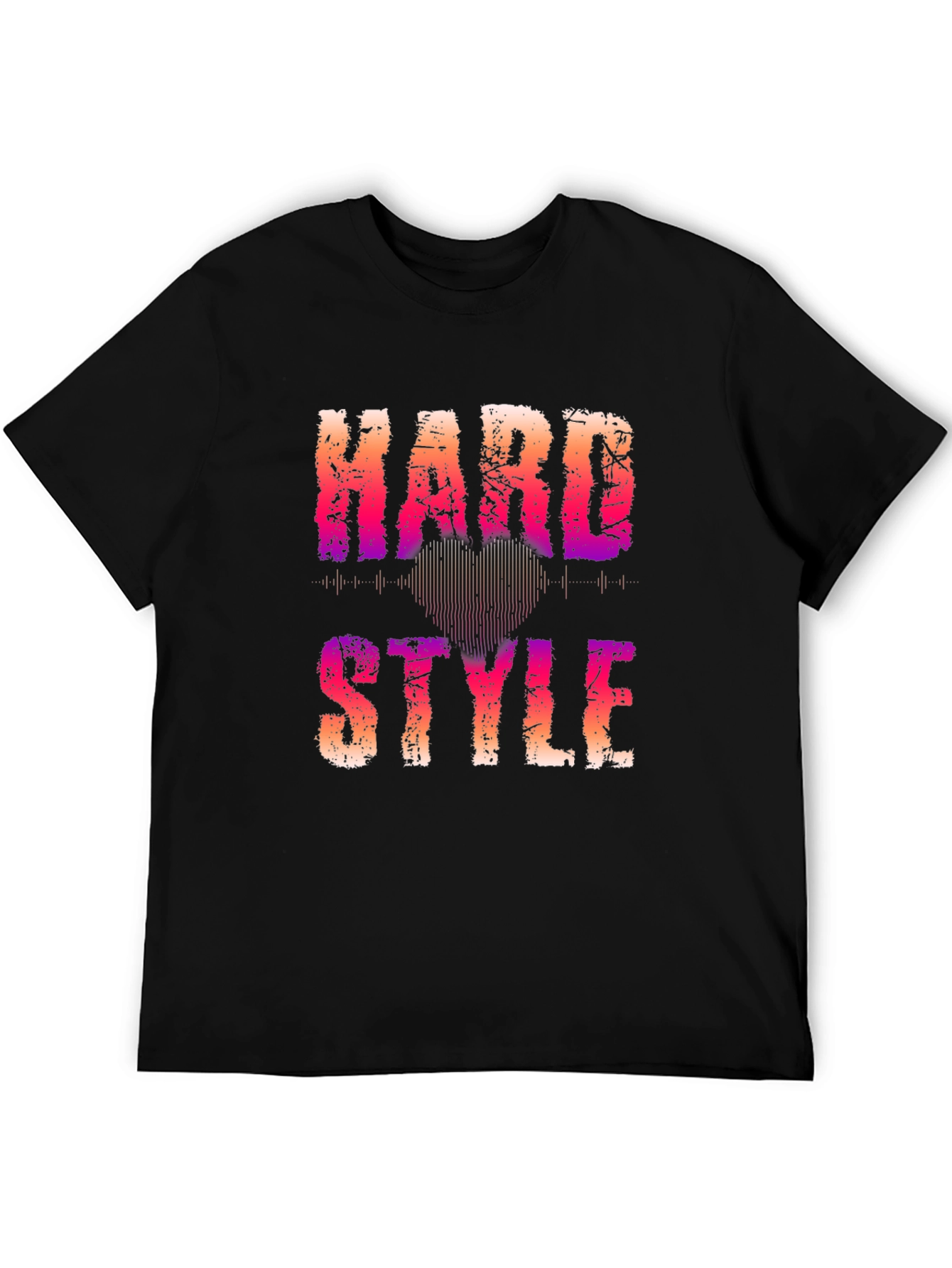 Hard Style Graphic Print Black T-Shirt