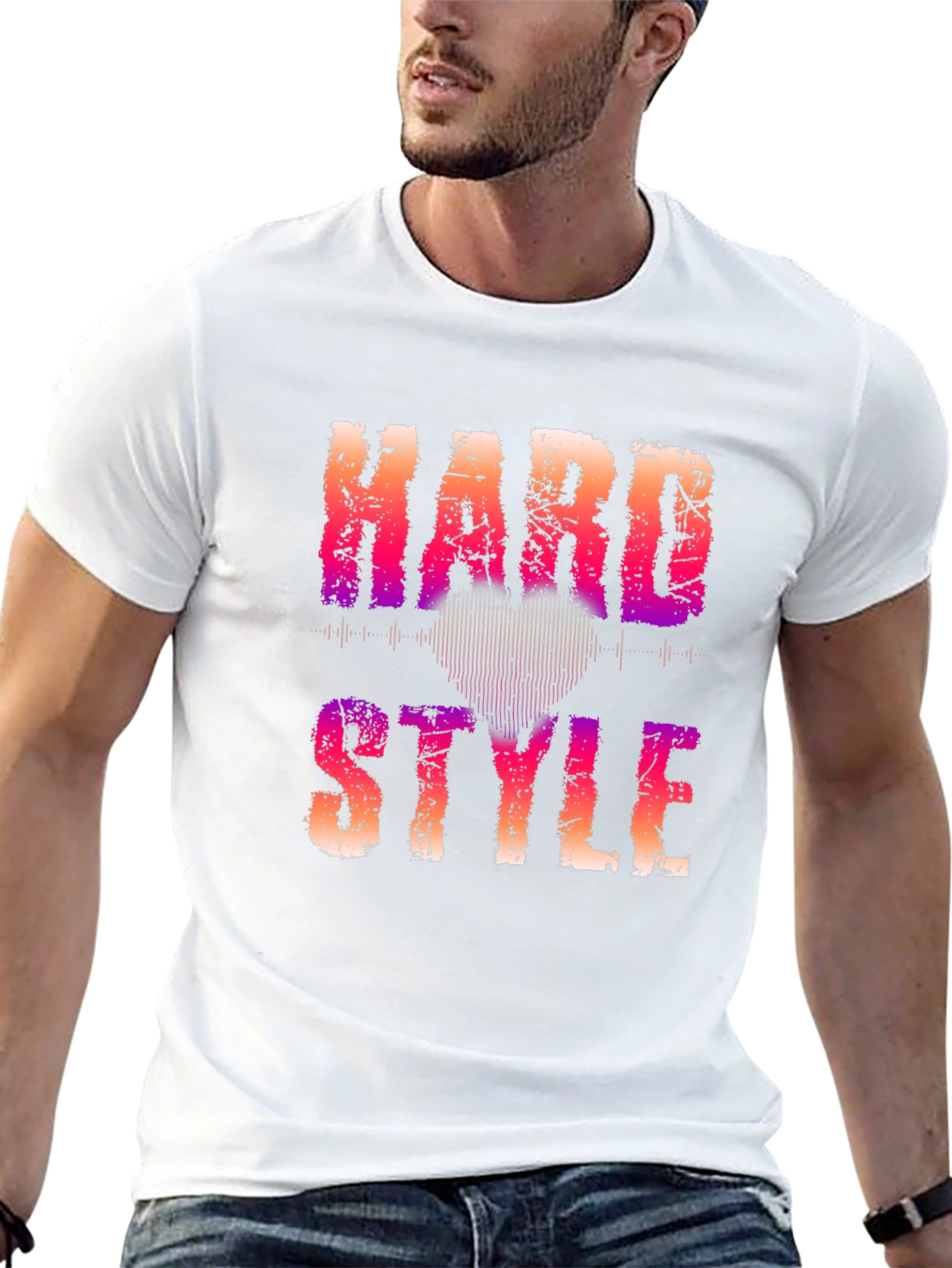 Hard Style Graphic Print Black T-Shirt