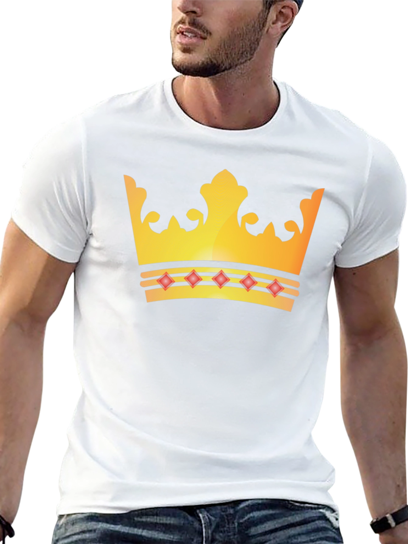 Crown Graphic Tee - Kingly Style!