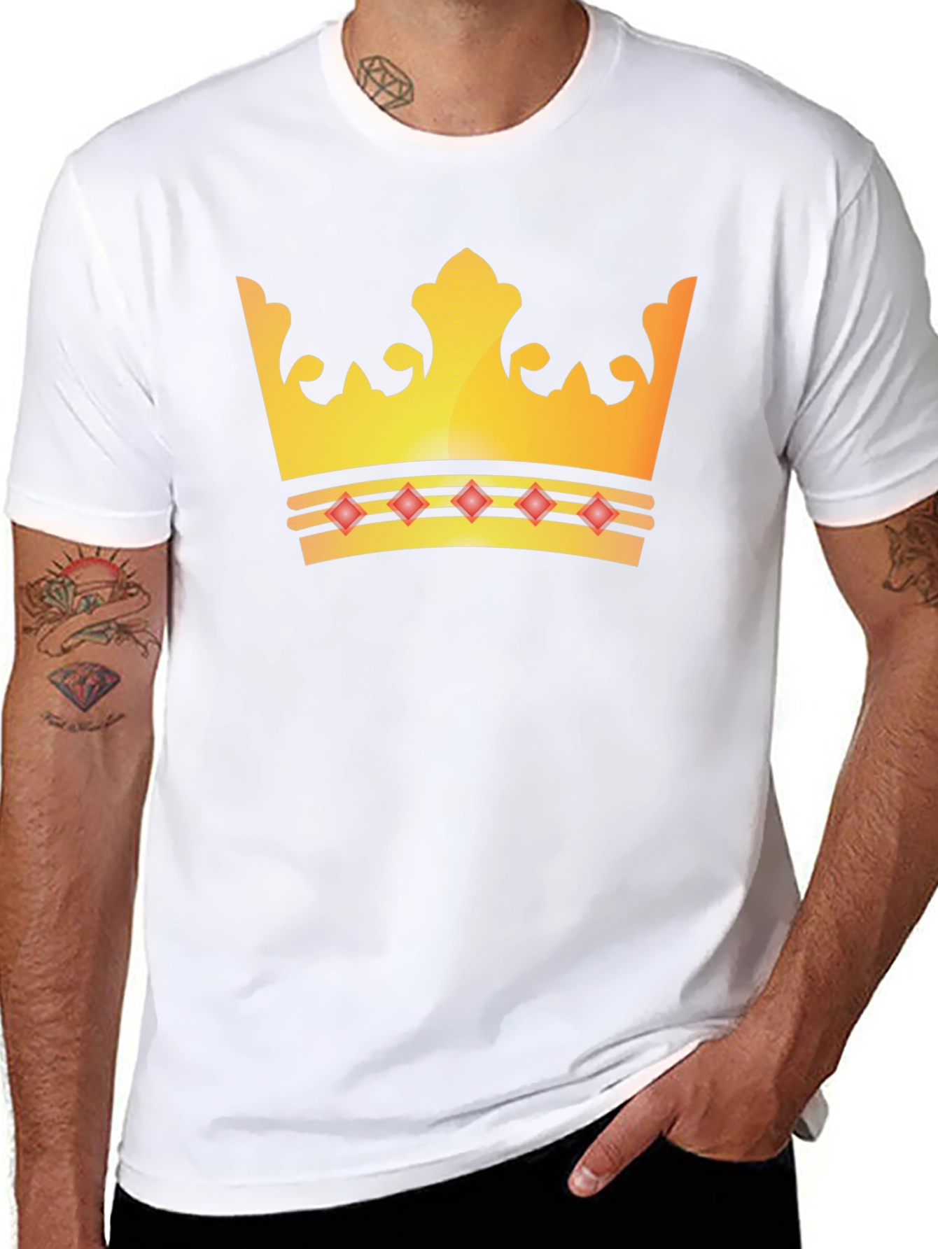 Crown Graphic Tee - Kingly Style!