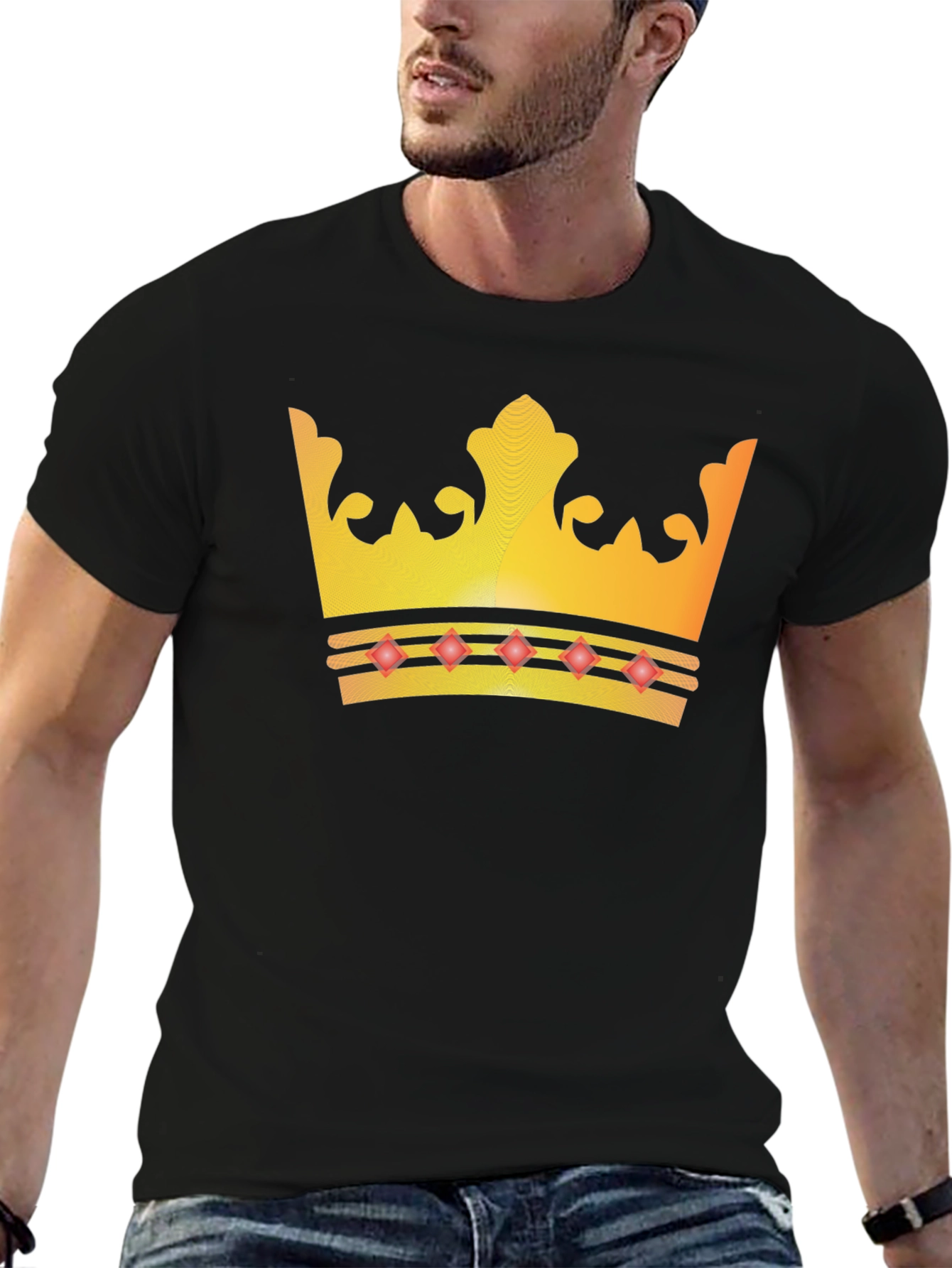 Crown Graphic Tee - Kingly Style!