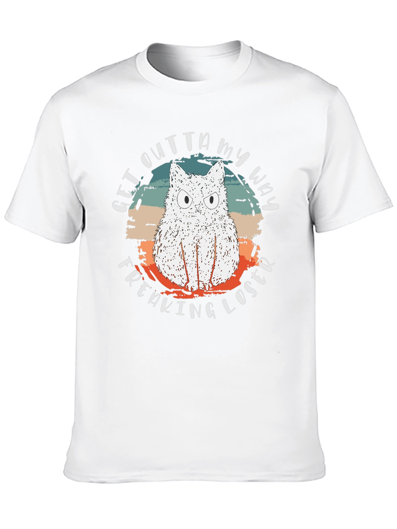 Funny Cat Freaking Loser Graphic T-Shirt
