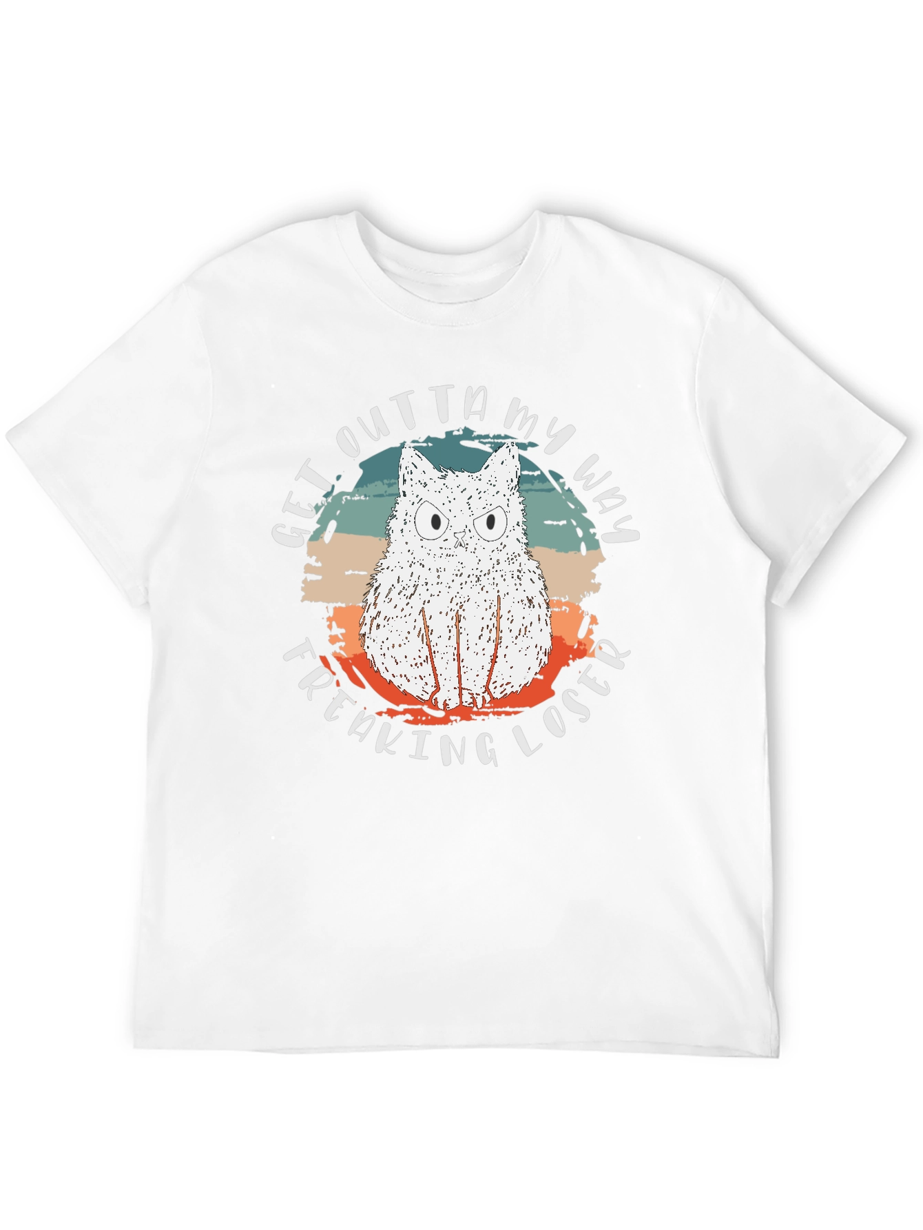 Funny Cat Freaking Loser Graphic T-Shirt