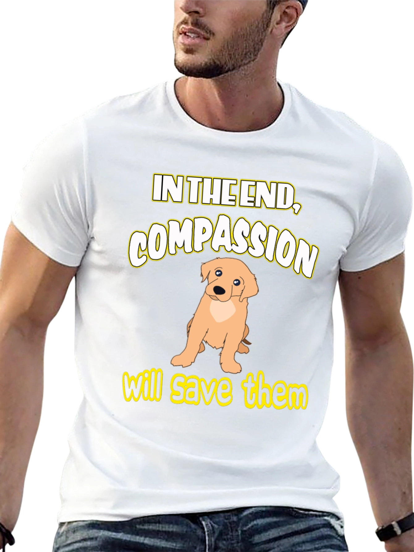 Compassion Dog Graphic T-Shirt