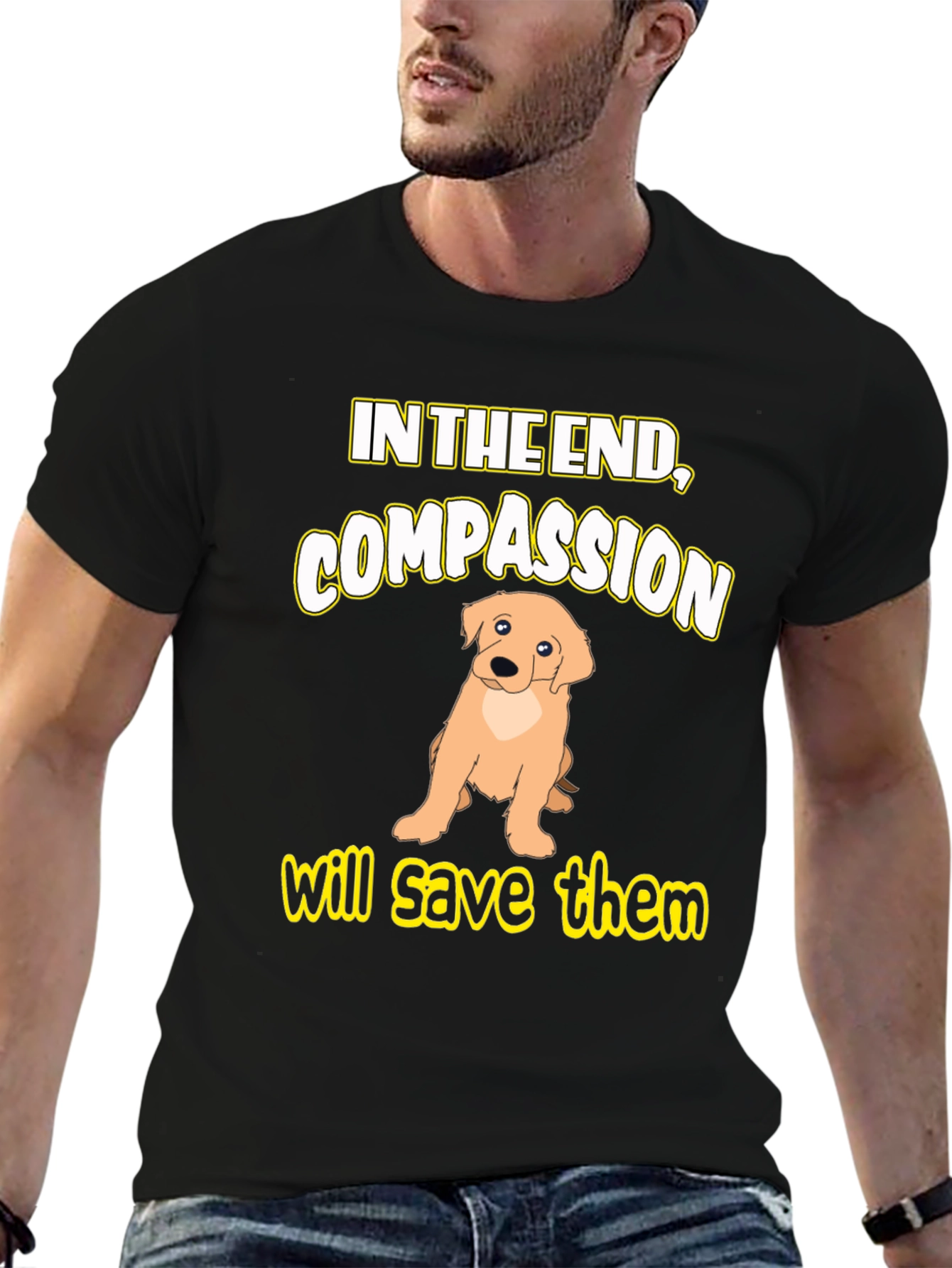 Compassion Dog Graphic T-Shirt