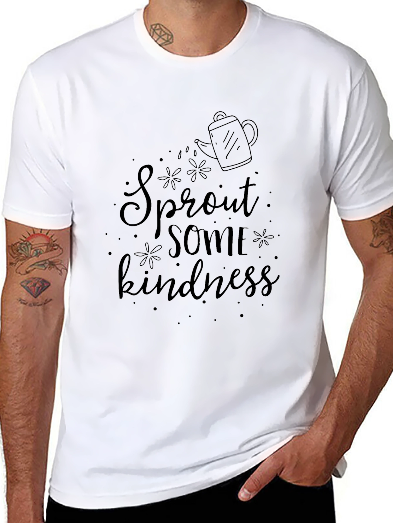 Sprout Some Kindness Black T-Shirt