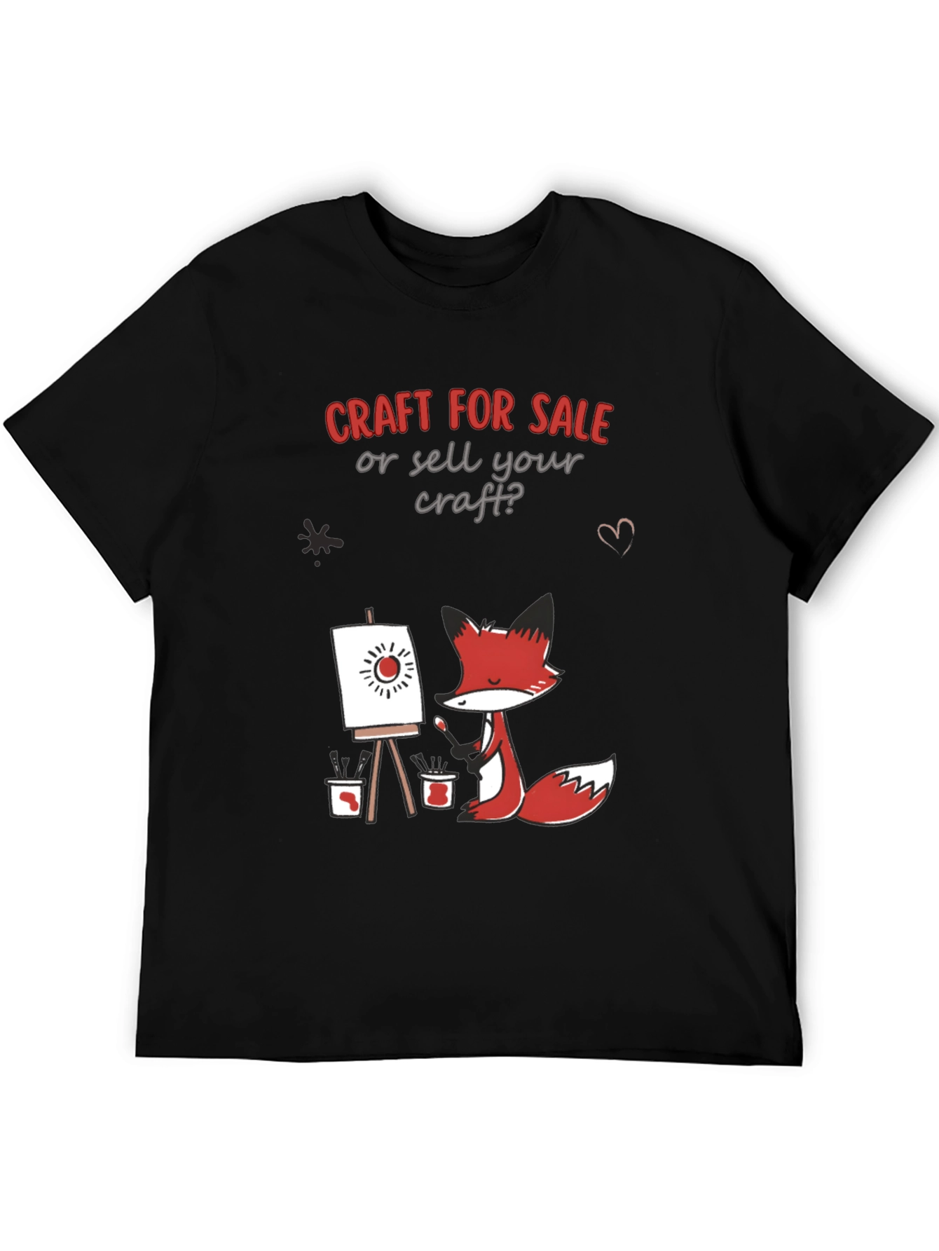Craft for Sale T-Shirt - Artistic Fox Design