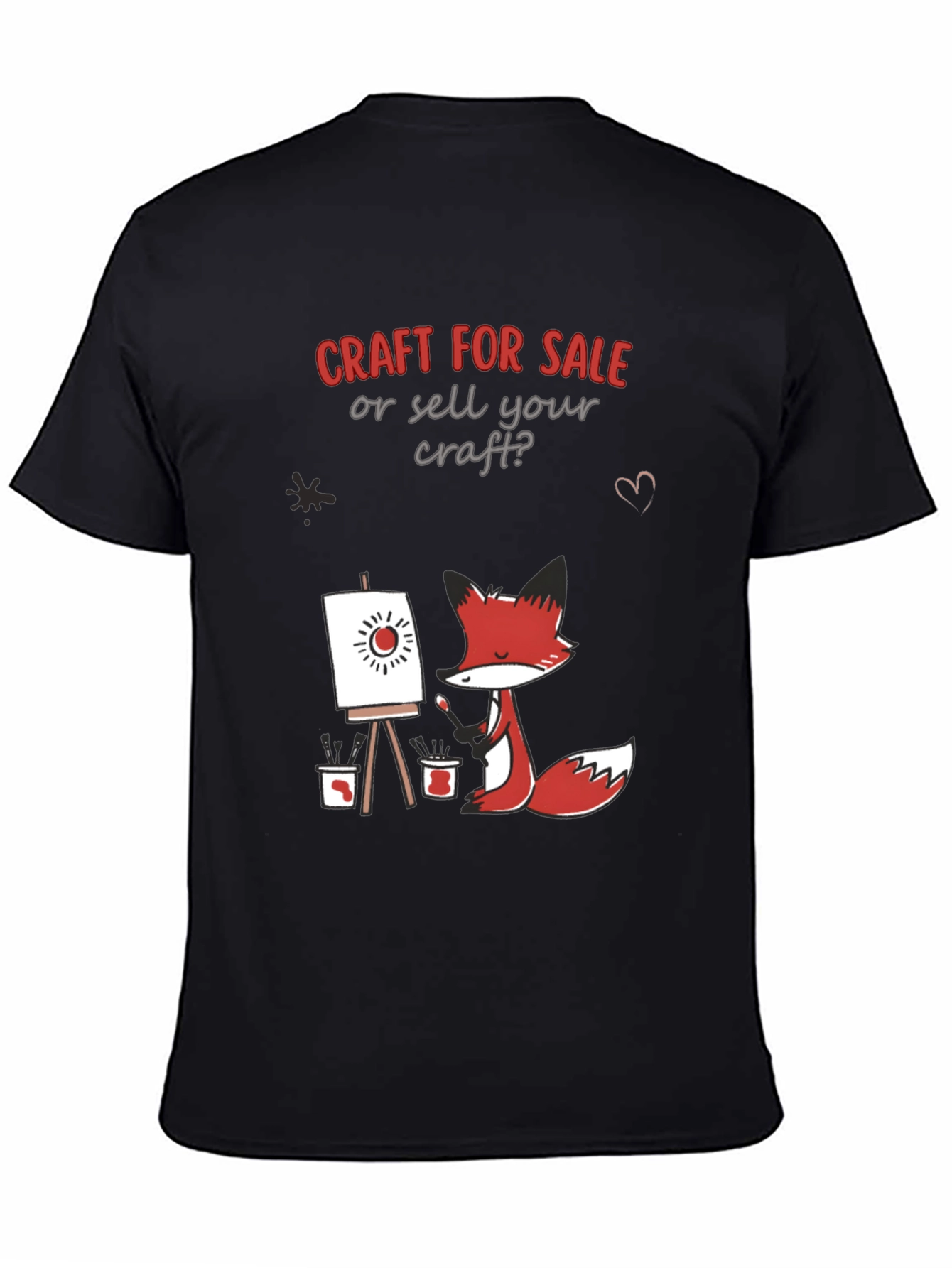 Craft for Sale T-Shirt - Artistic Fox Design