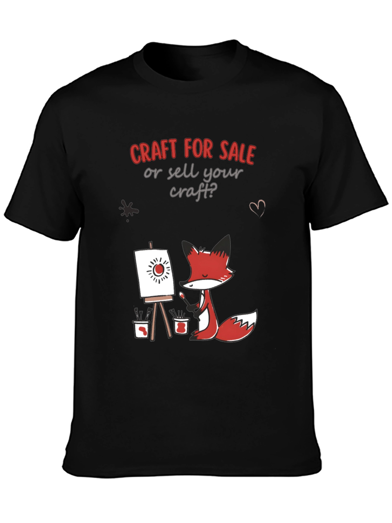 Craft for Sale T-Shirt - Artistic Fox Design