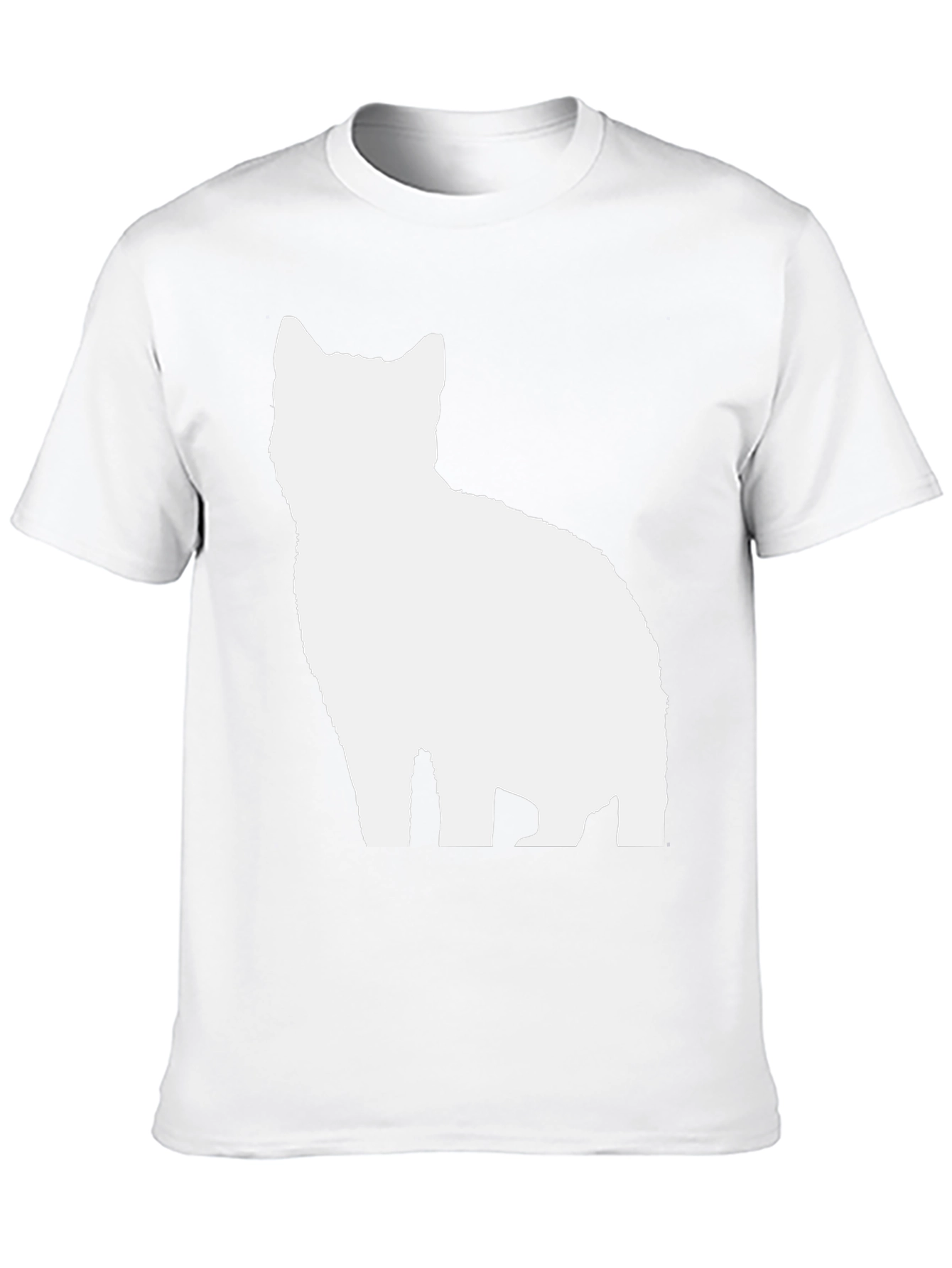 Cool Cat Silhouette Black T-Shirt