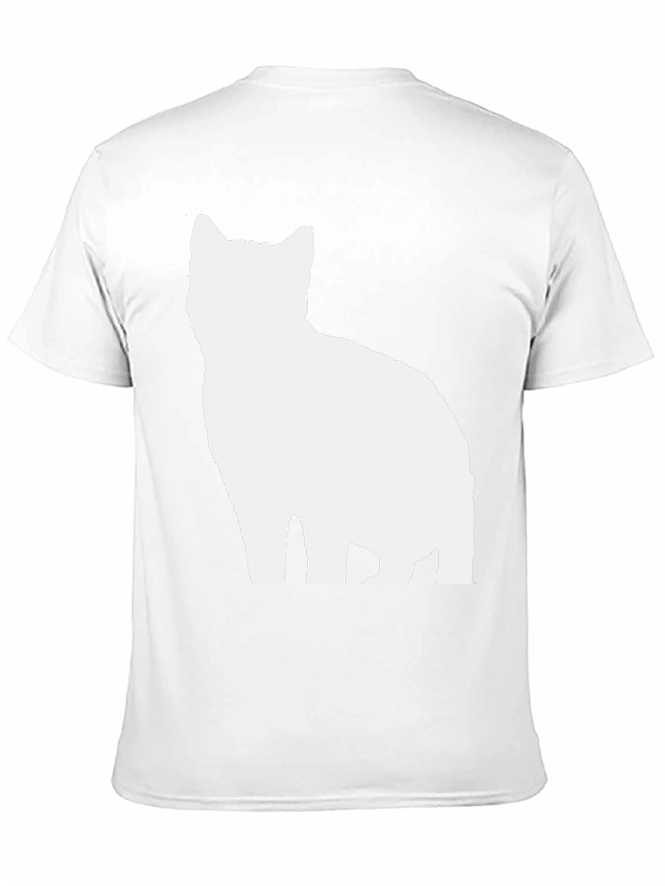 Cool Cat Silhouette Black T-Shirt