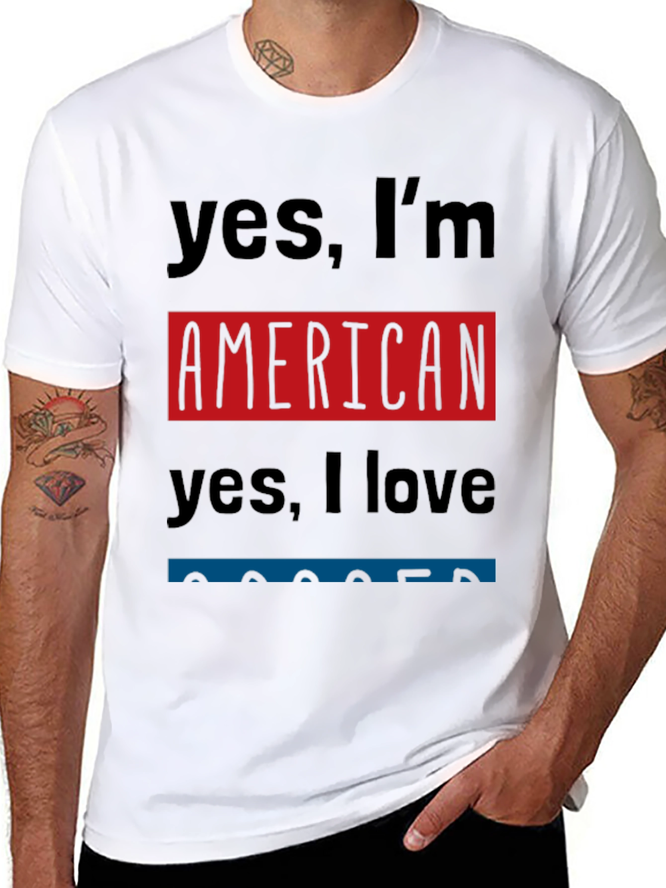 American Pride T-Shirt: Yes Im American