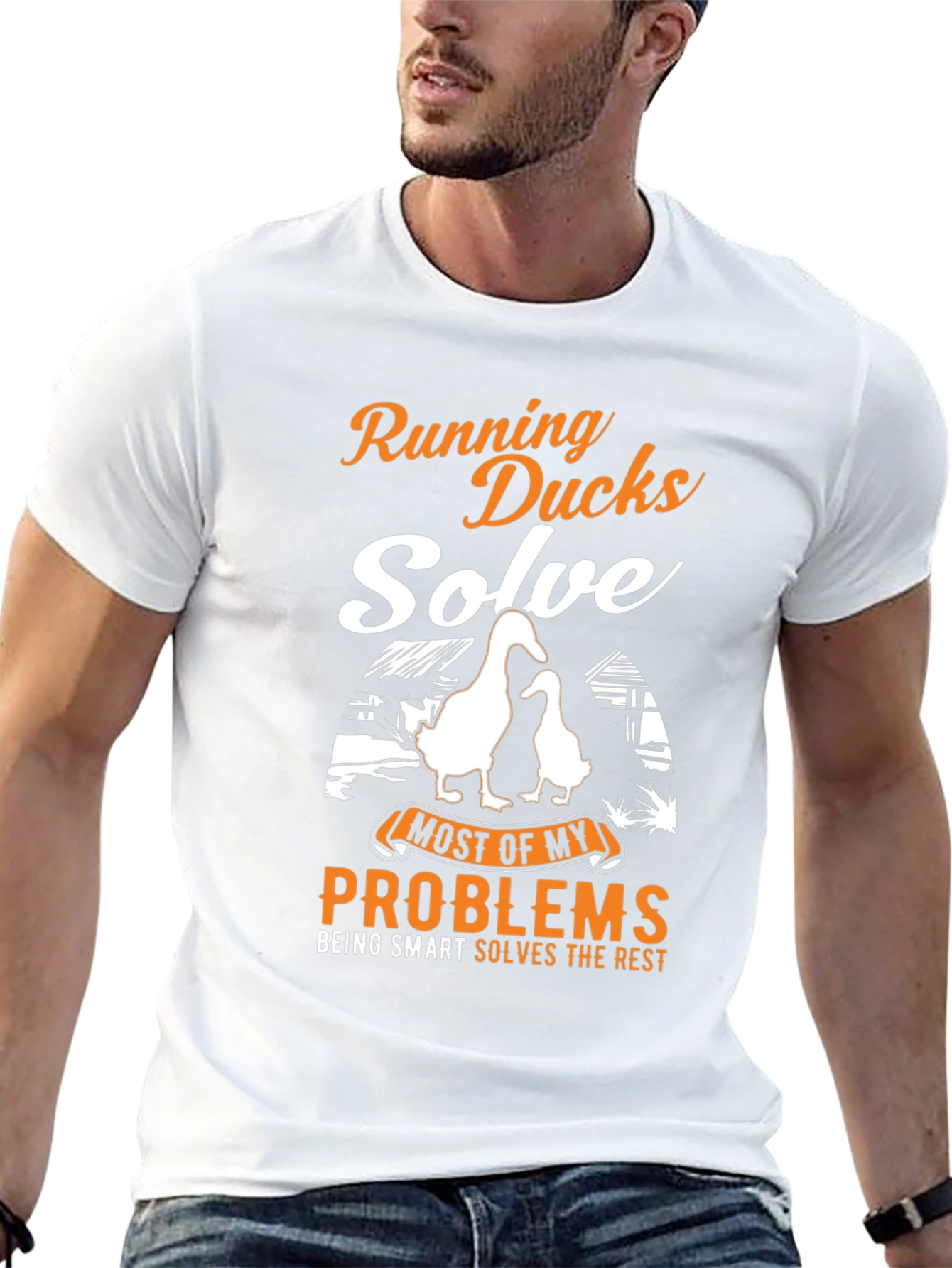Running Ducks Solve My Problems T-Shirt