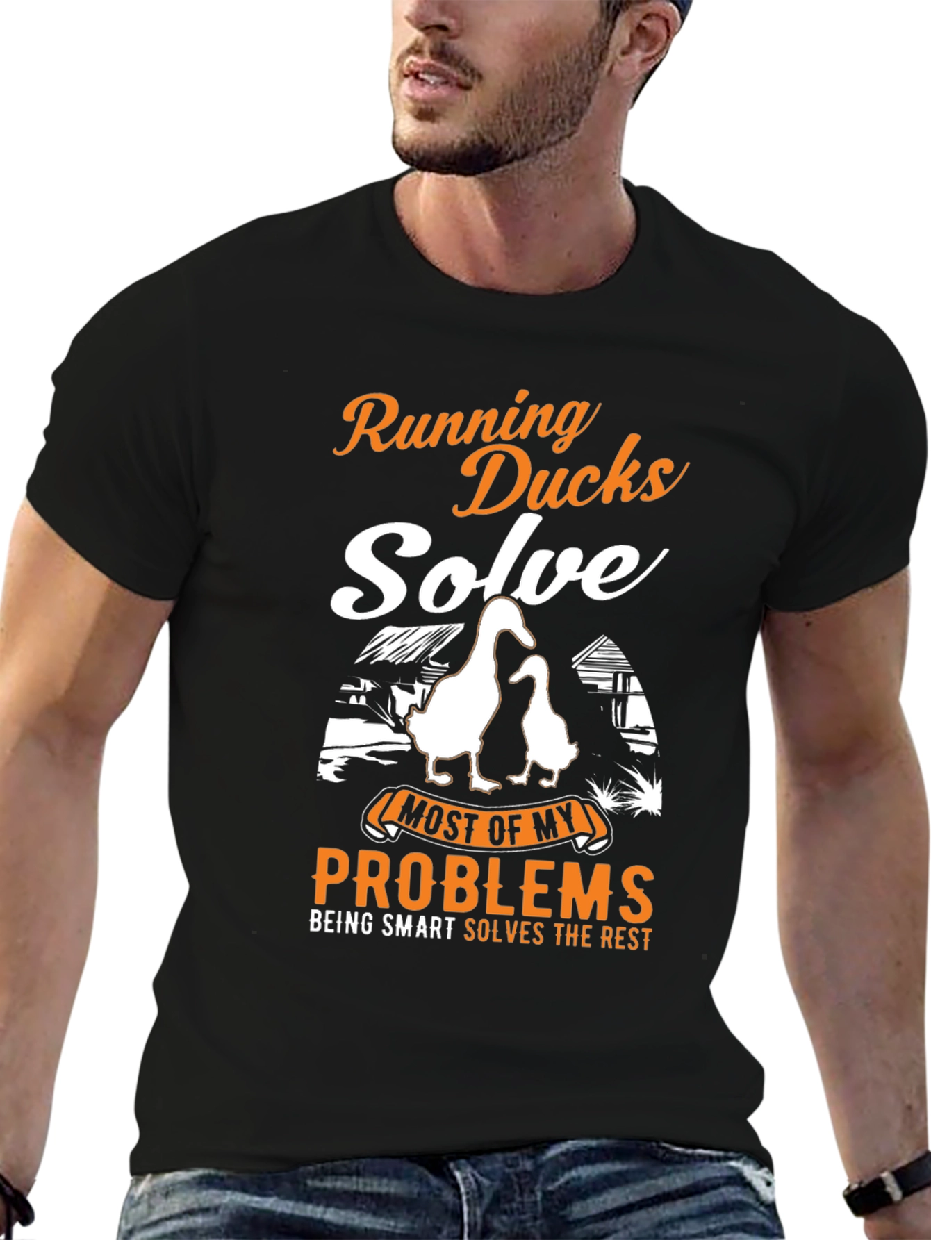 Running Ducks Solve My Problems T-Shirt
