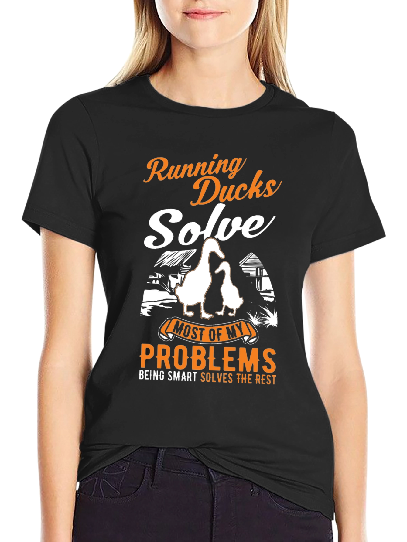Running Ducks Solve My Problems T-Shirt