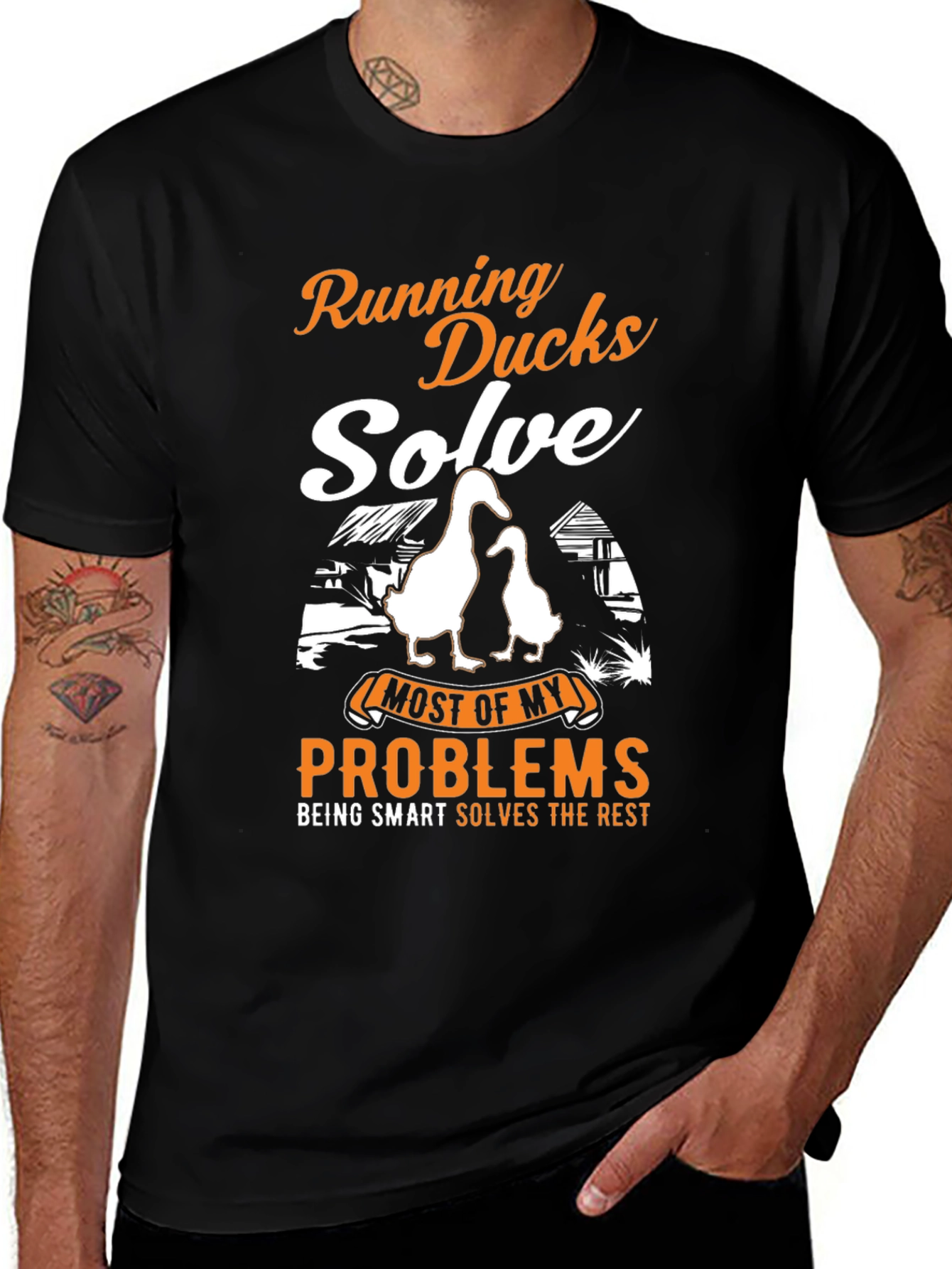 Running Ducks Solve My Problems T-Shirt