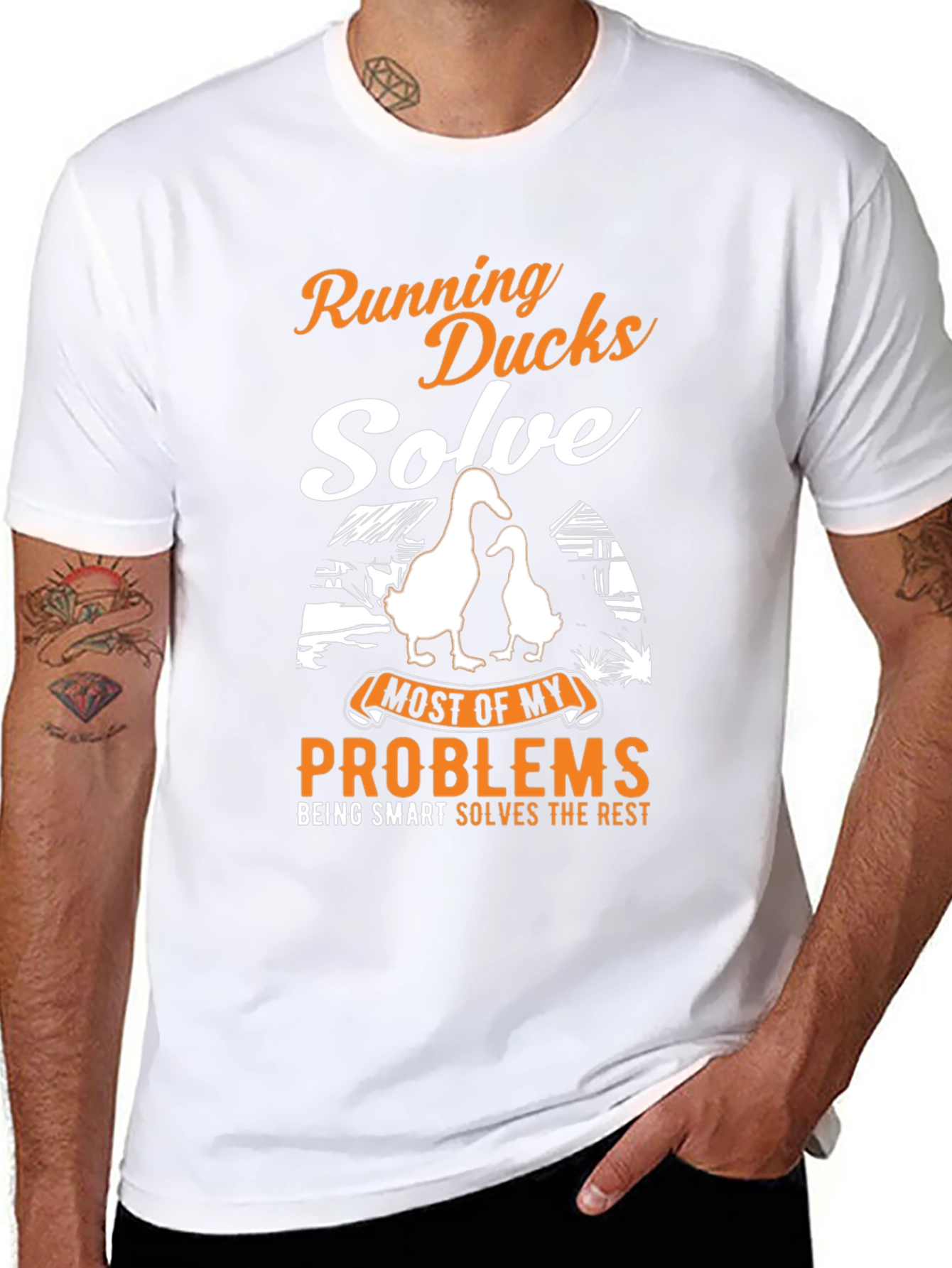 Running Ducks Solve My Problems T-Shirt