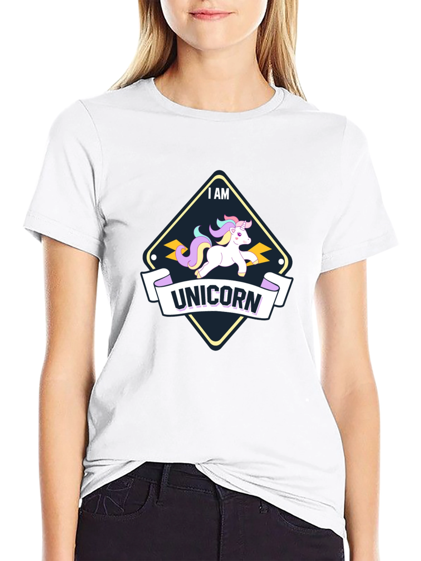 I Am Unicorn Black T-Shirt