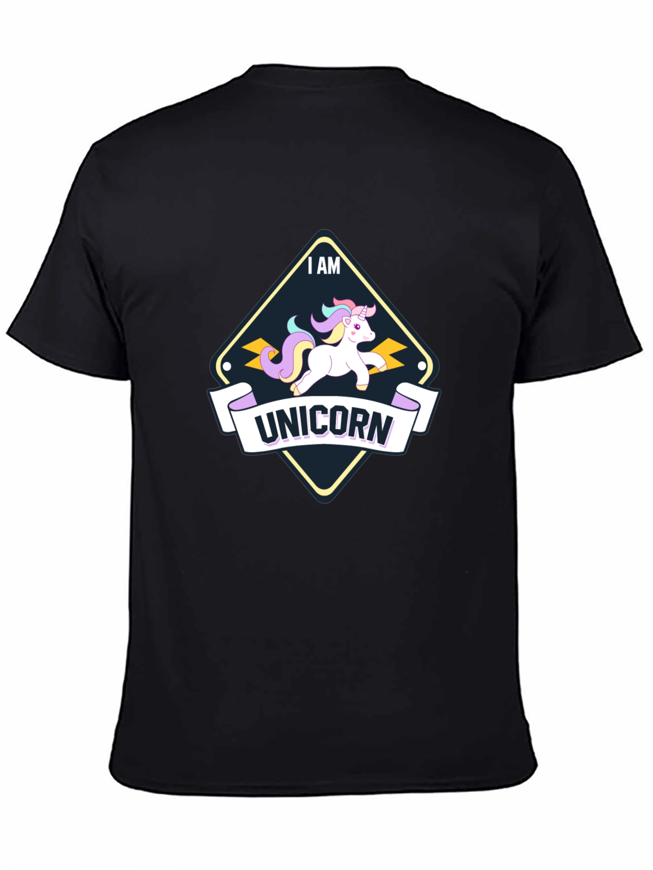 I Am Unicorn Black T-Shirt