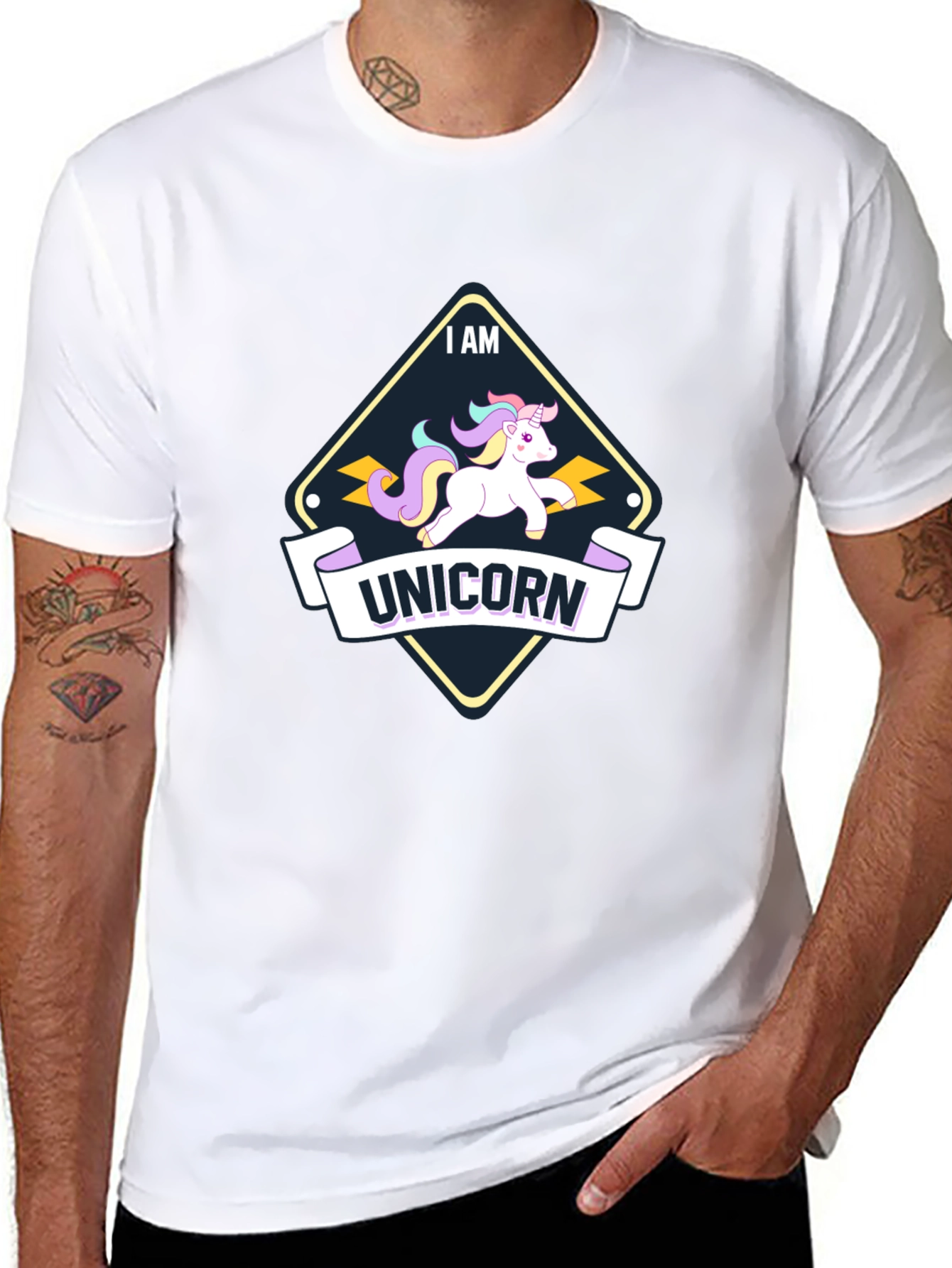 I Am Unicorn Black T-Shirt