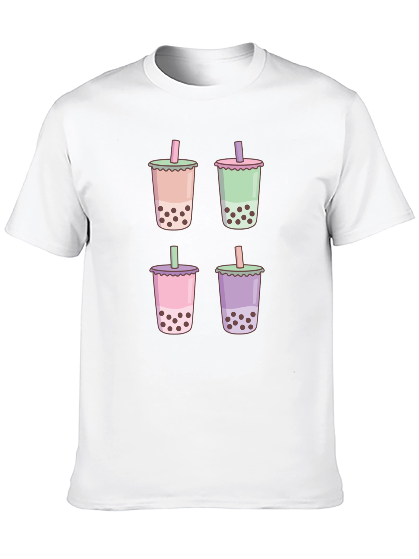 Boba Tea Graphic Black T-Shirt