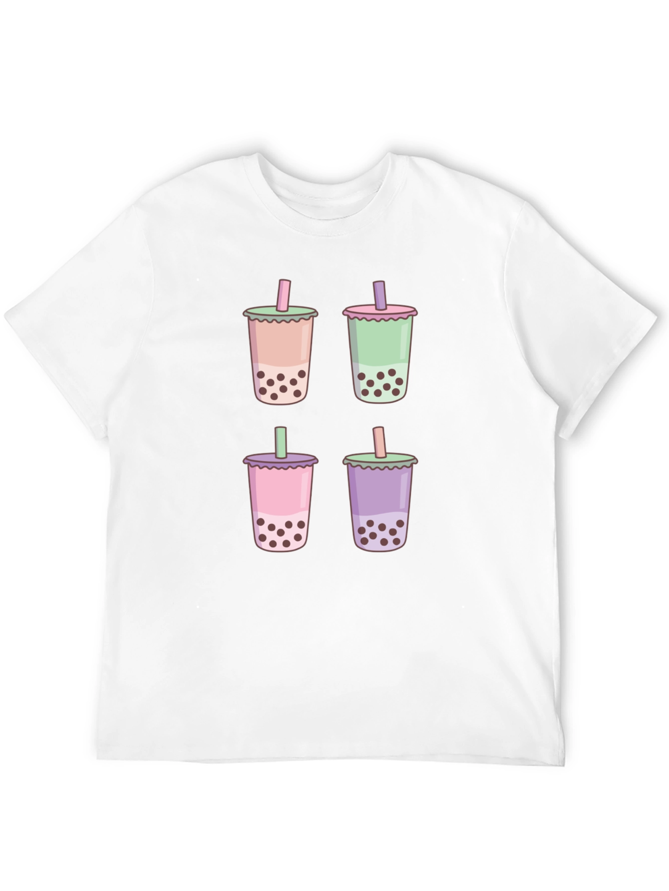 Boba Tea Graphic Black T-Shirt