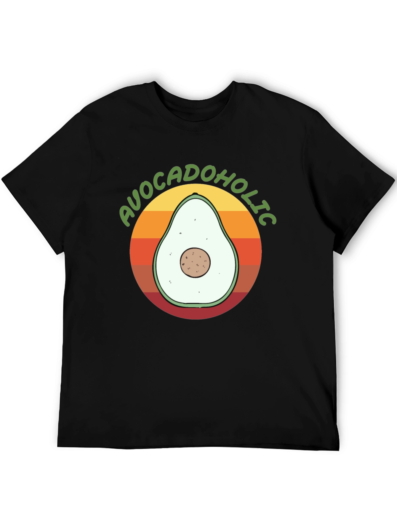 Avocadolholic Graphic T-Shirt - Retro Style
