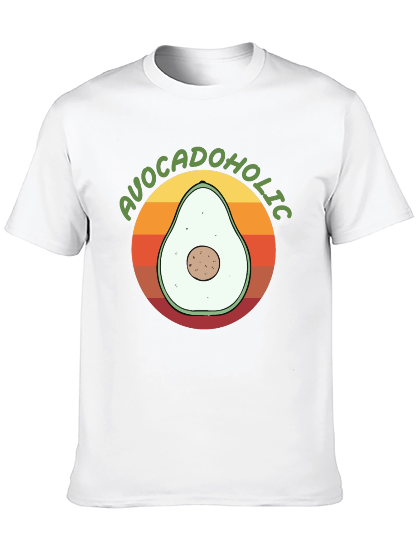 Avocadolholic Graphic T-Shirt - Retro Style
