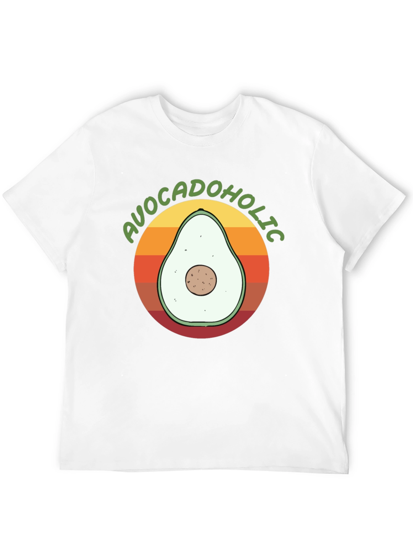 Avocadolholic Graphic T-Shirt - Retro Style