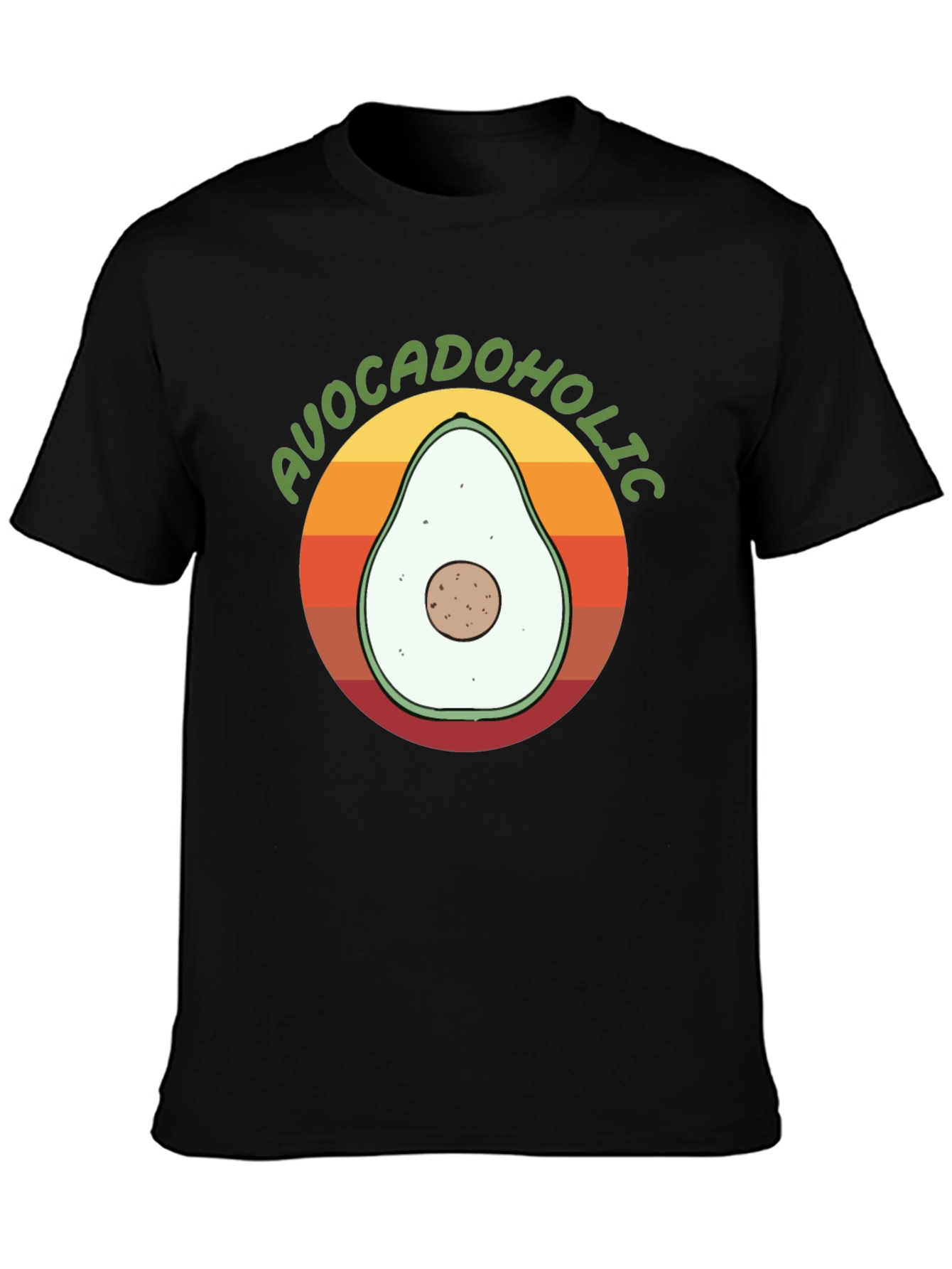 Avocadolholic Graphic T-Shirt - Retro Style