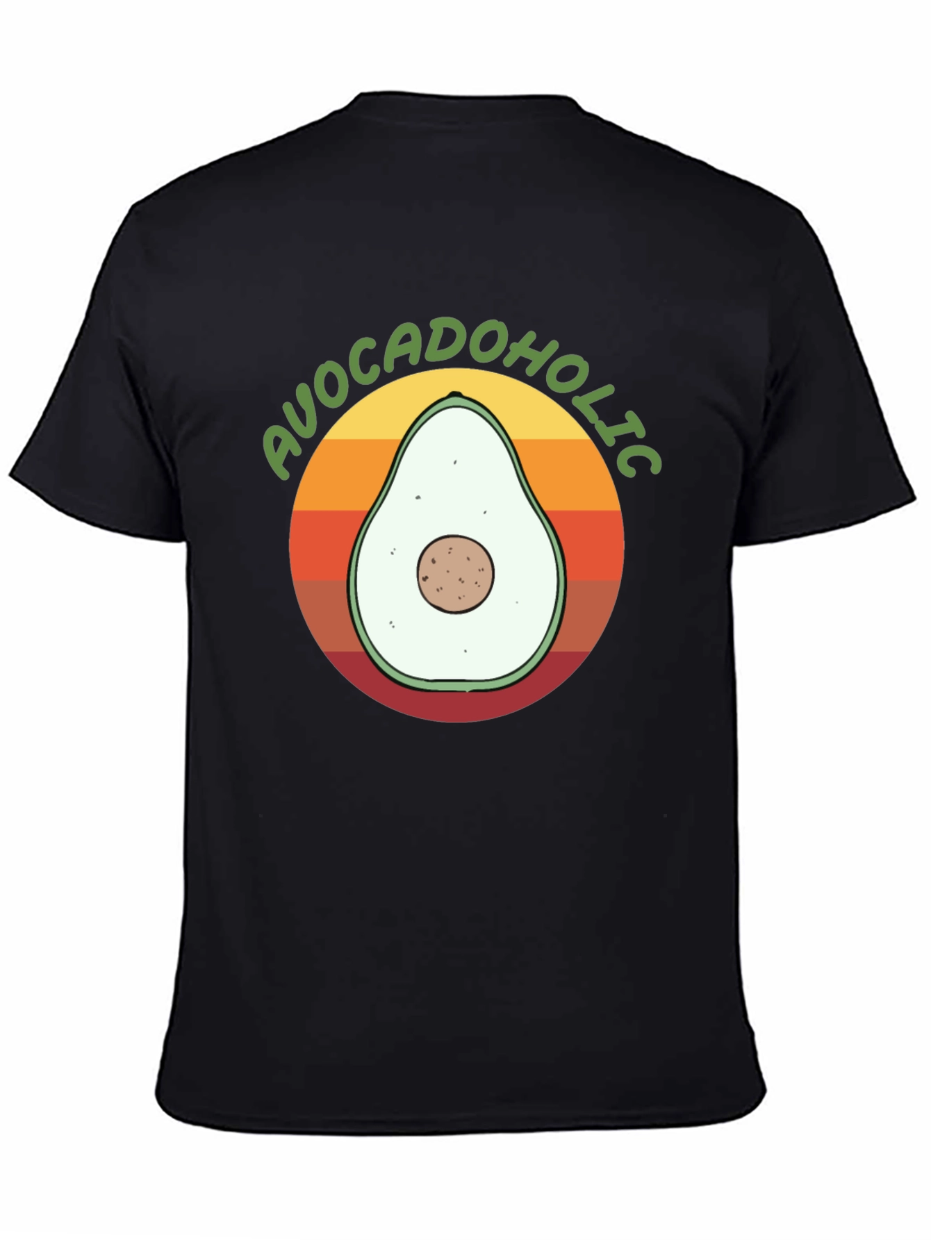 Avocadolholic Graphic T-Shirt - Retro Style