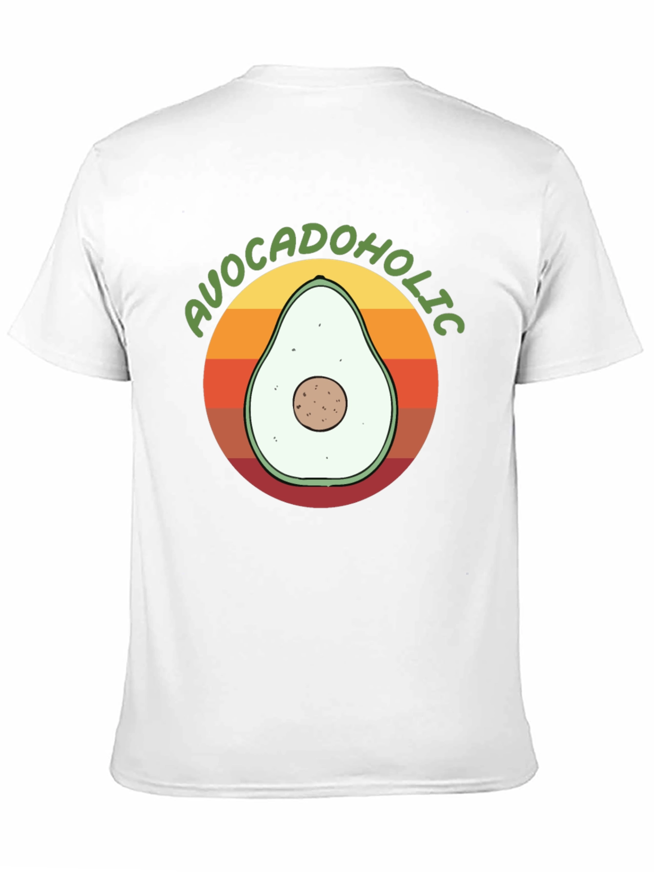 Avocadolholic Graphic T-Shirt - Retro Style