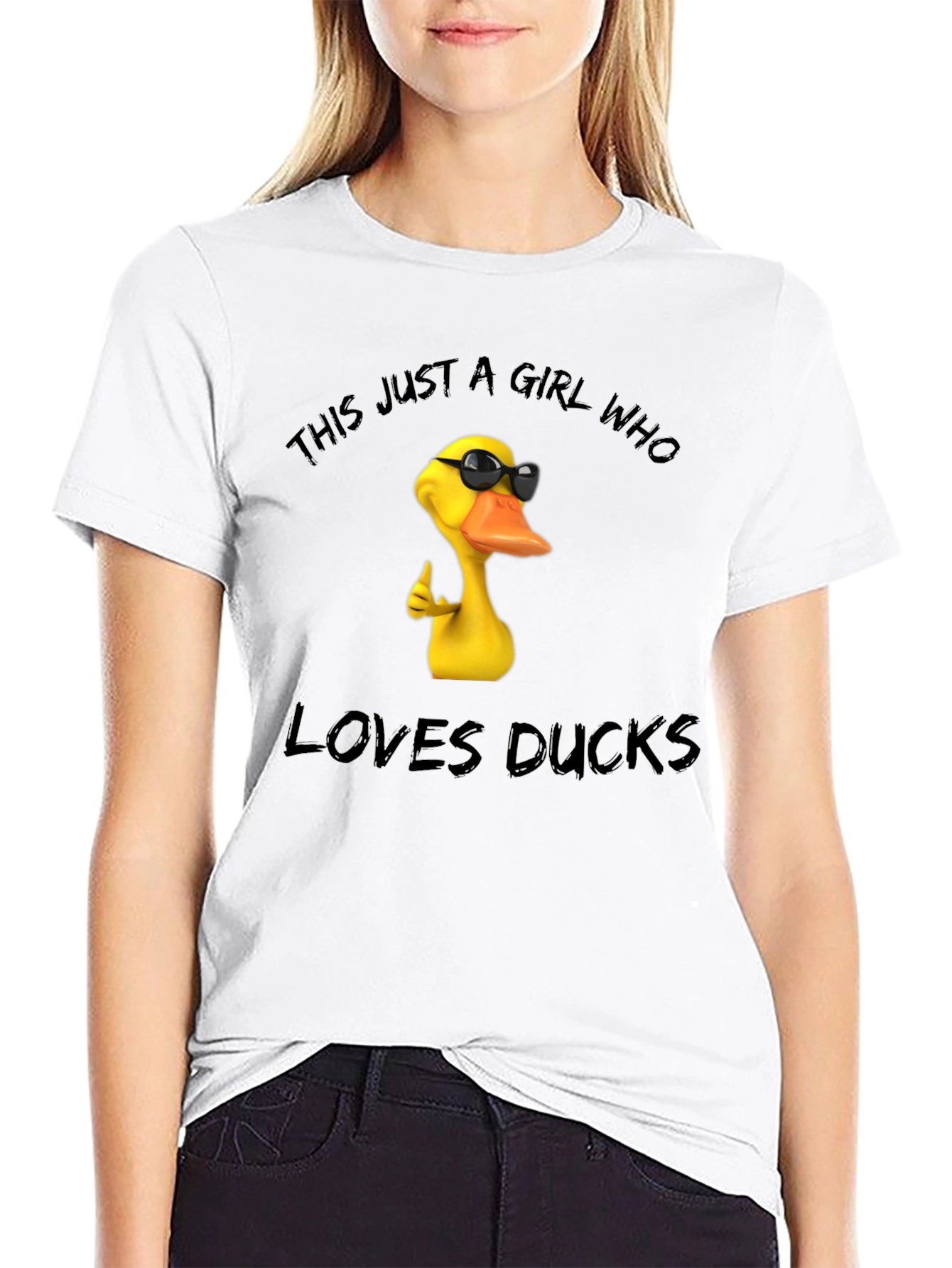 Funny Duck Lover T-Shirt - This Girl Loves Ducks!