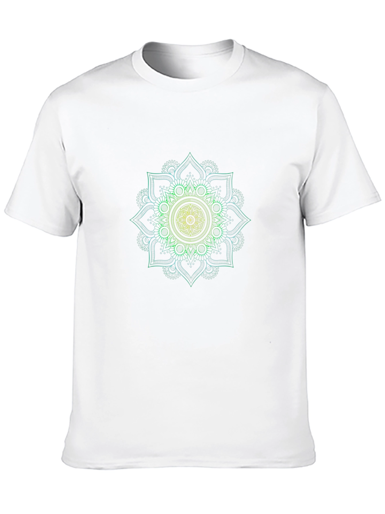 Mandala Graphic Print Black Tee