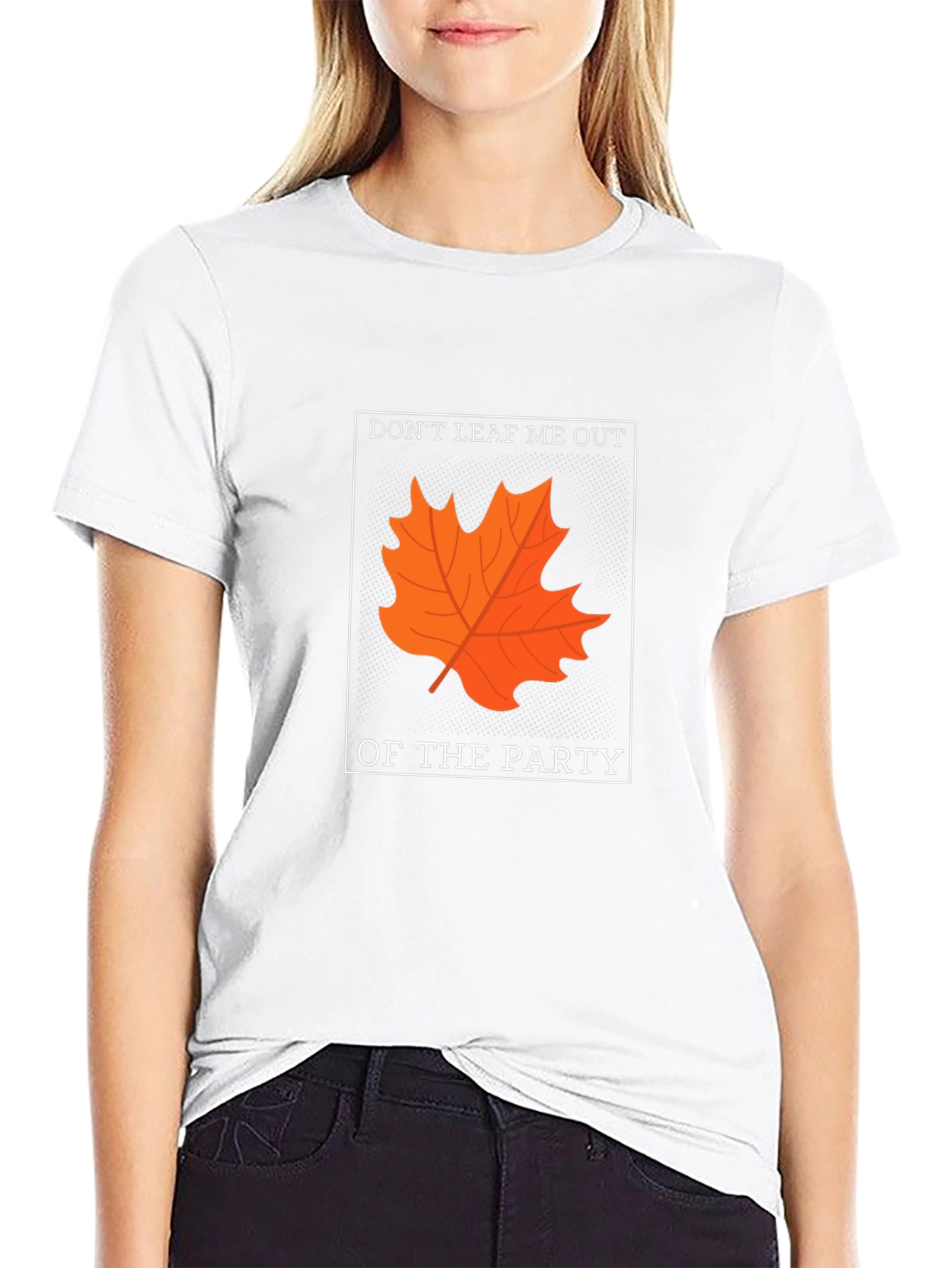 Dont Leaf Me Out T-Shirt - Autumn Pun Tee